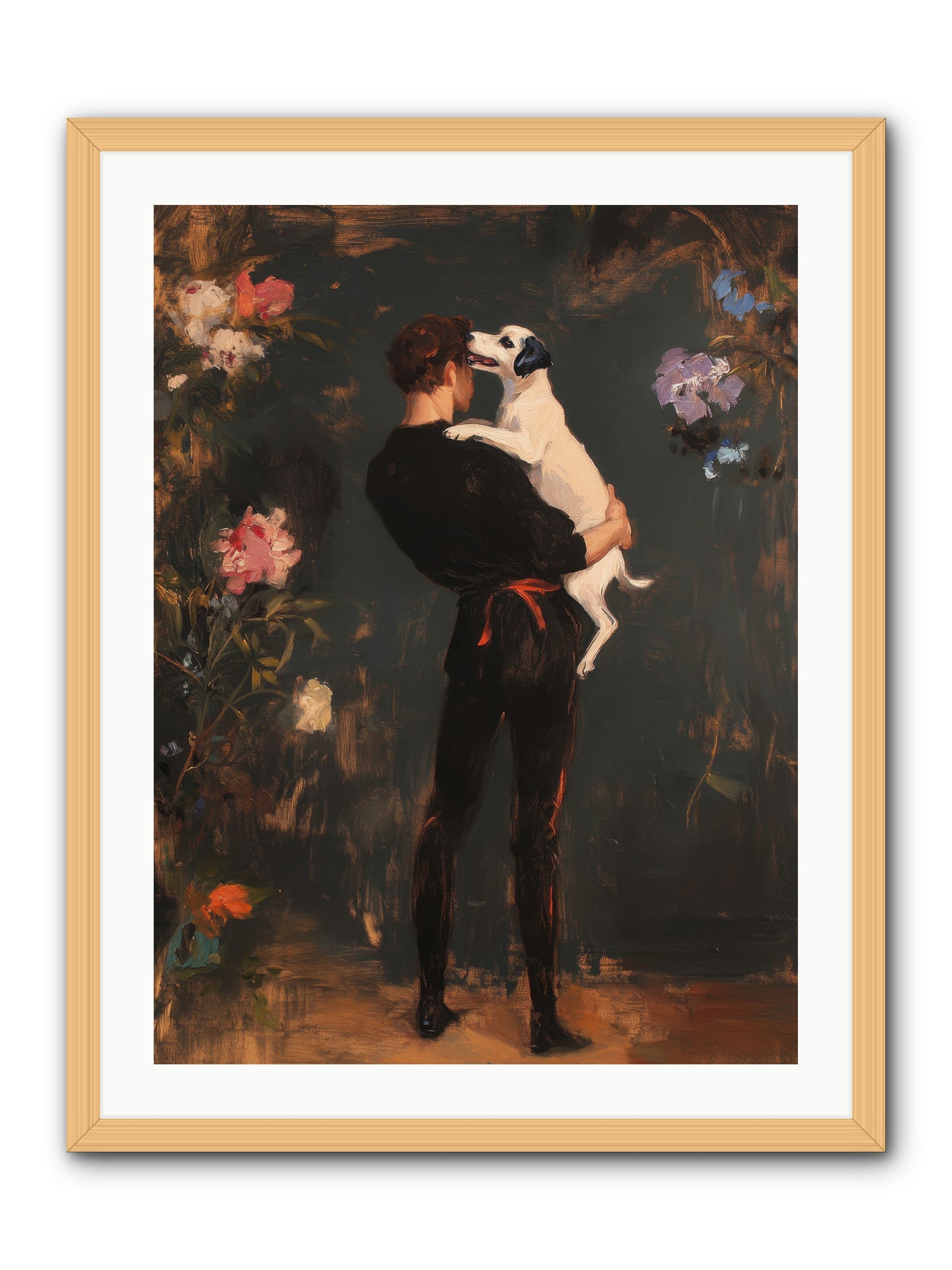 Journey's Best Friend -- Framed Print - Natural 24x32