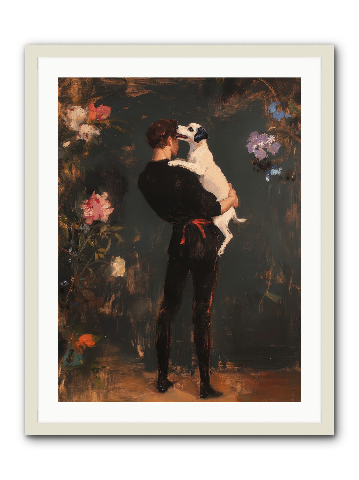 Journey's Best Friend -- Framed Print - White 24x32