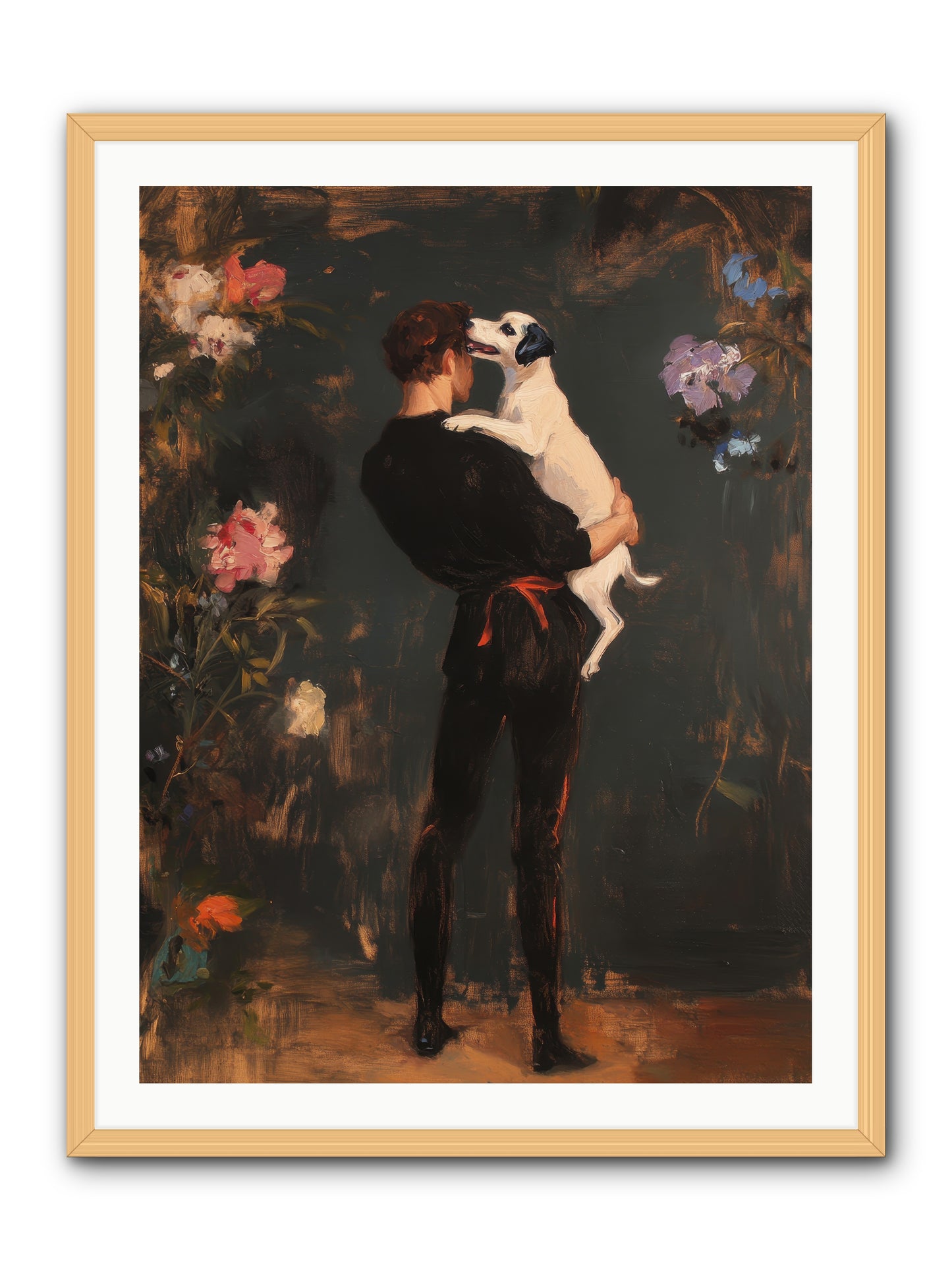 Journey's Best Friend -- Framed Print - Natural 30x40
