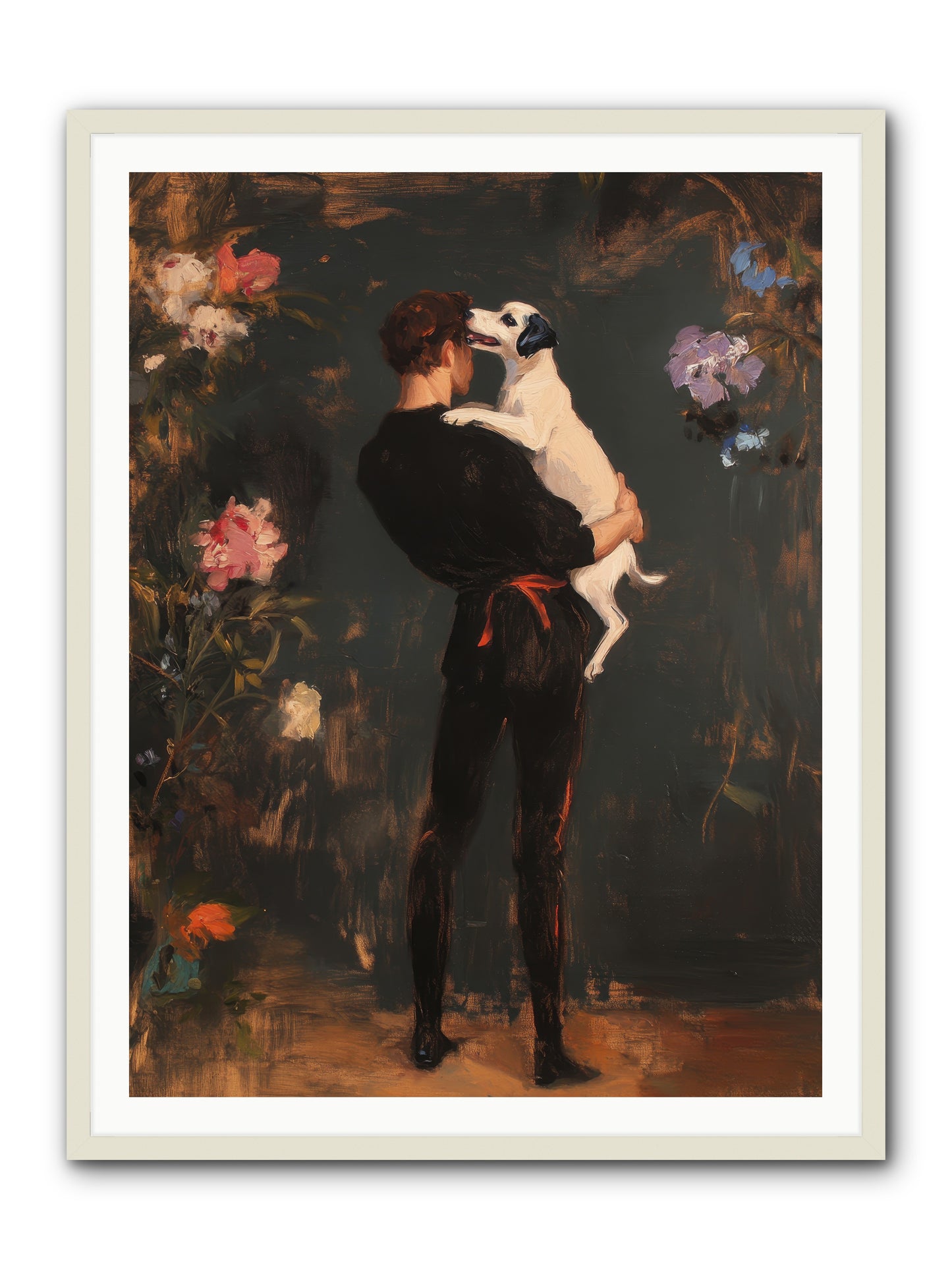 Journey's Best Friend -- Framed Print - White 36x48