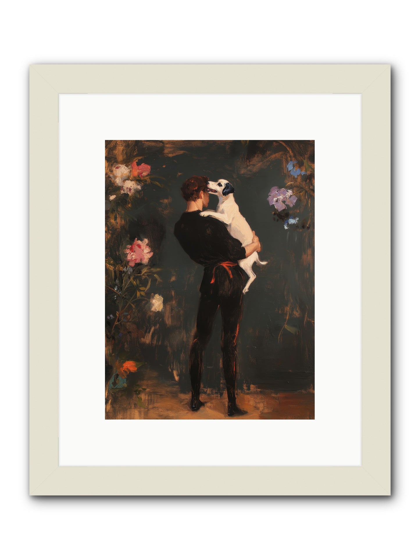 Journey's Best Friend -- Framed Print - White 9x12