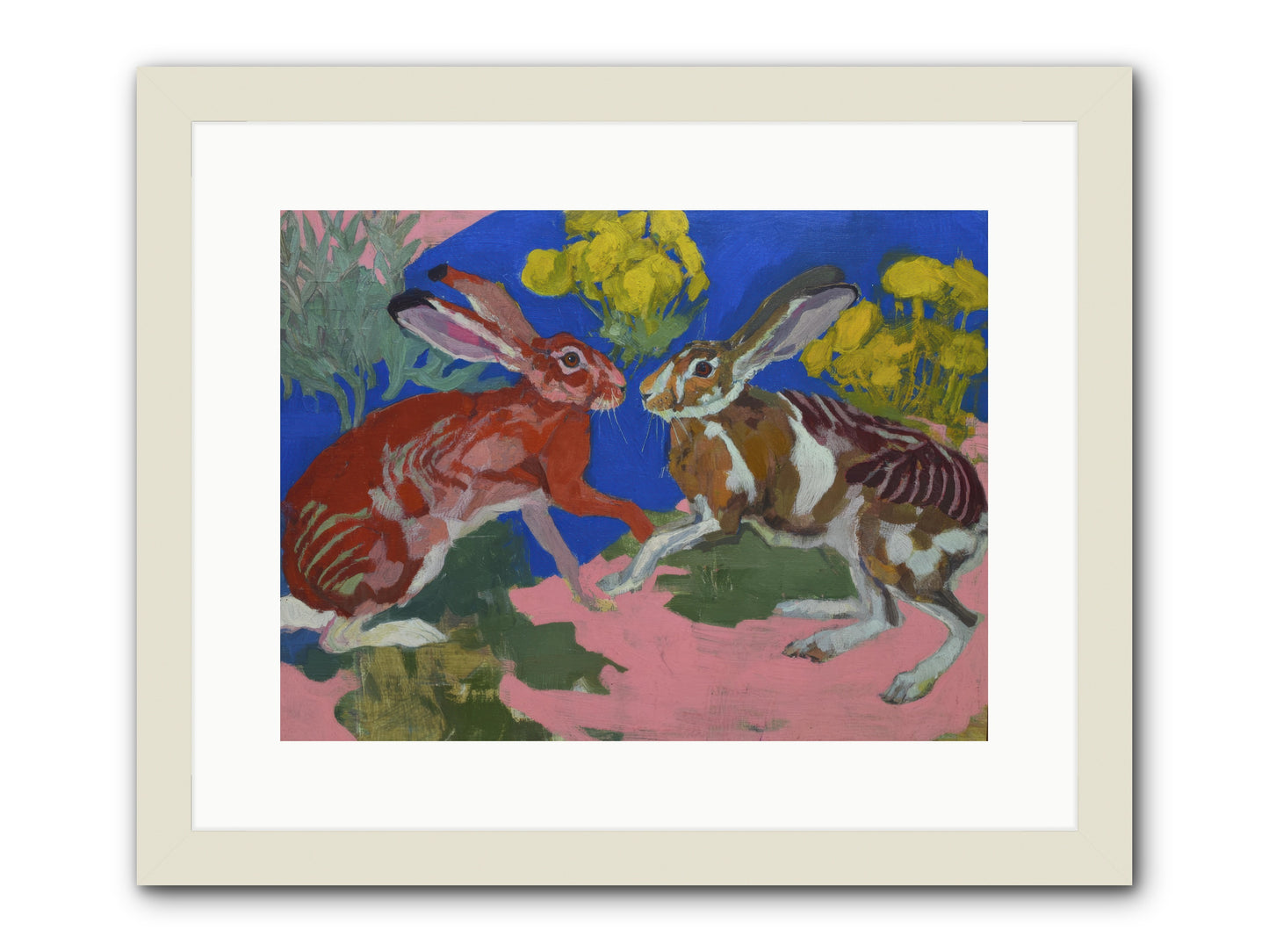 Joy Remembered Us -- Framed Print - White 16x12