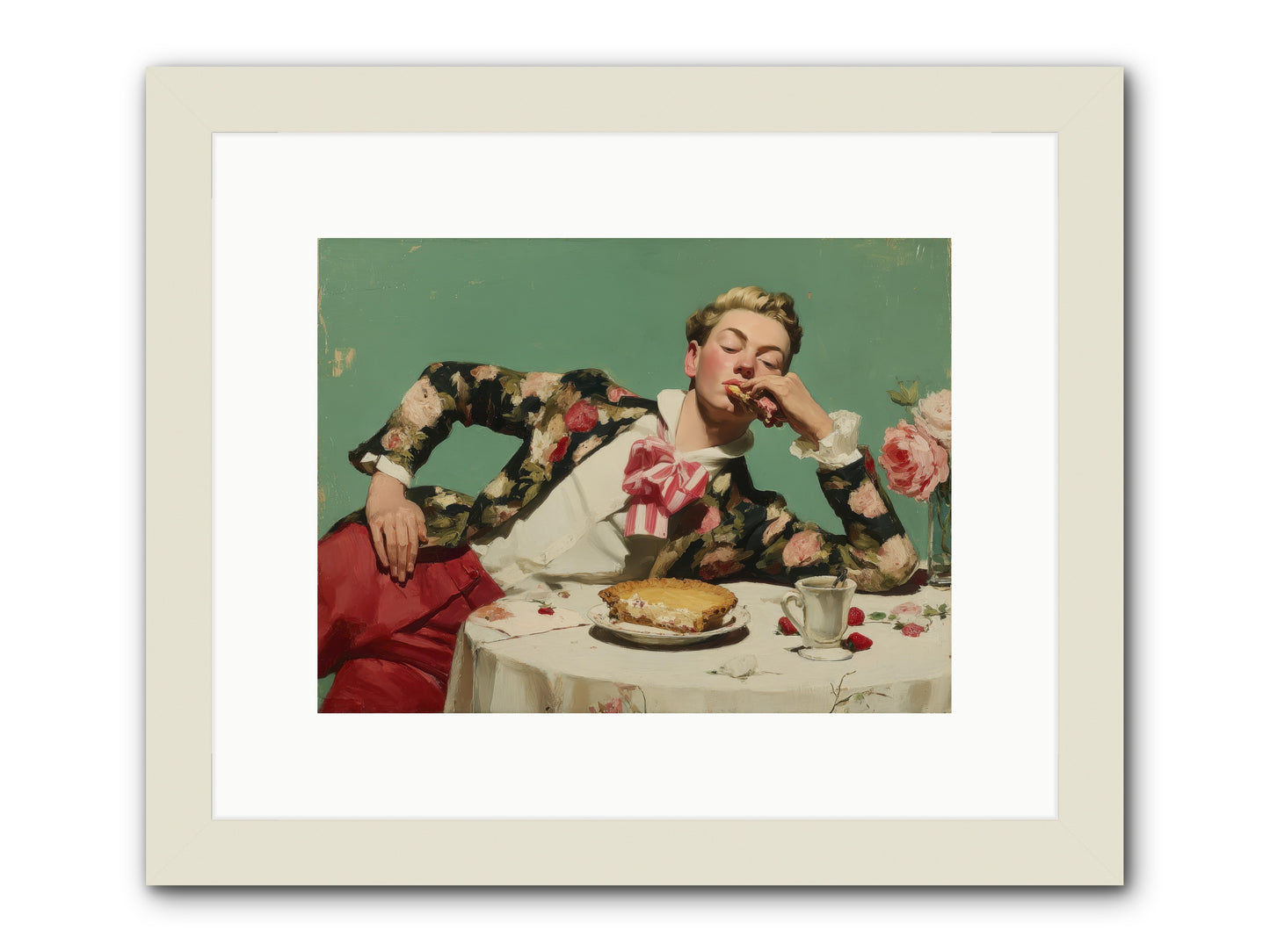 Joyful Expectation -- Framed Print - White 12x9