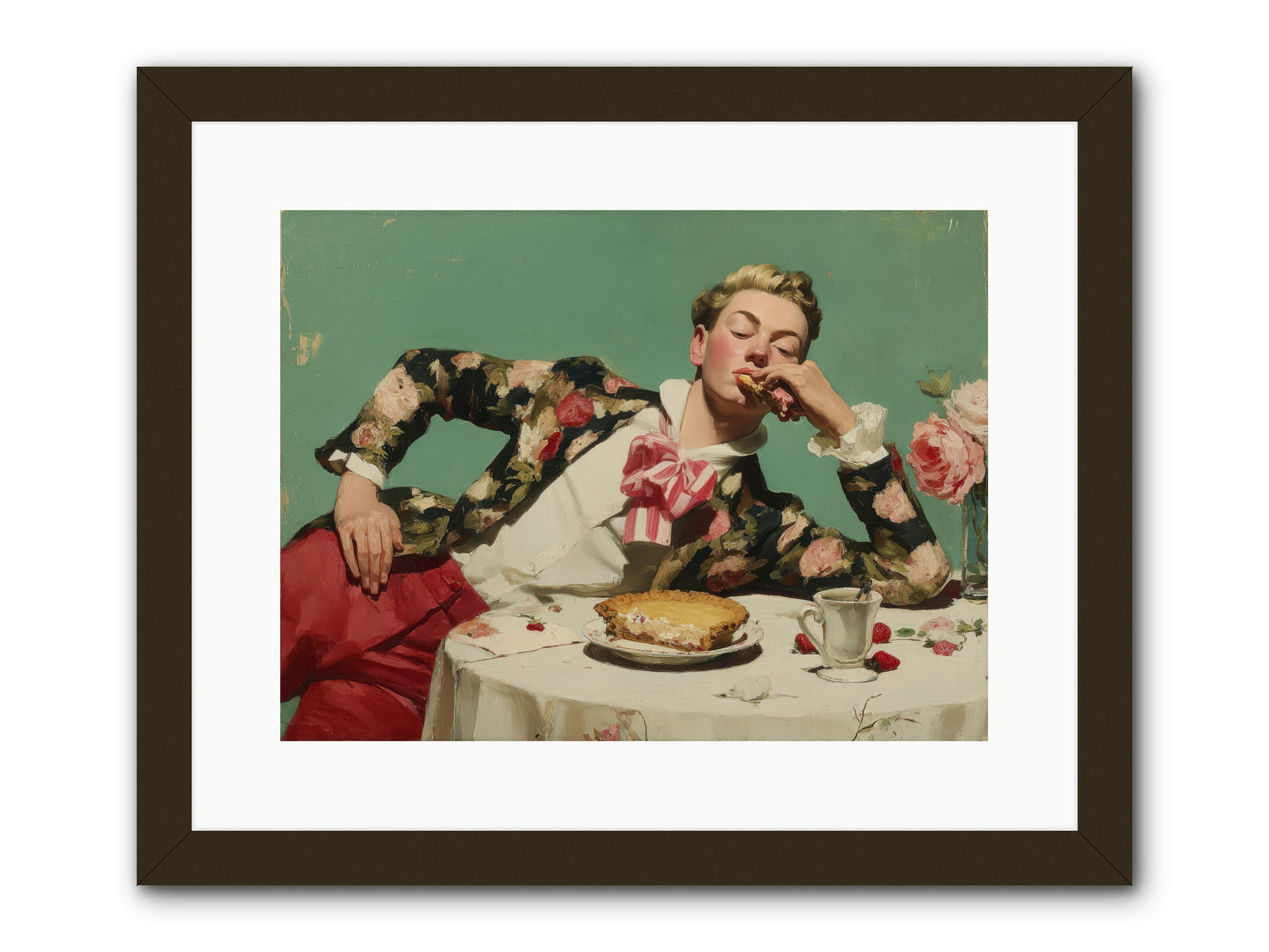 Joyful Expectation -- Framed Print - Black 16x12