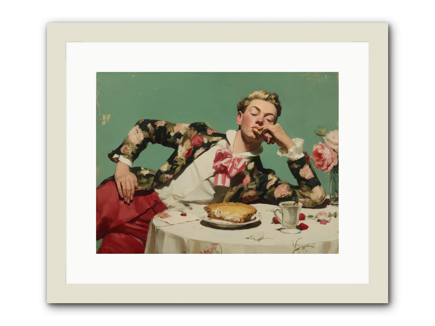 Joyful Expectation -- Framed Print - White 16x12