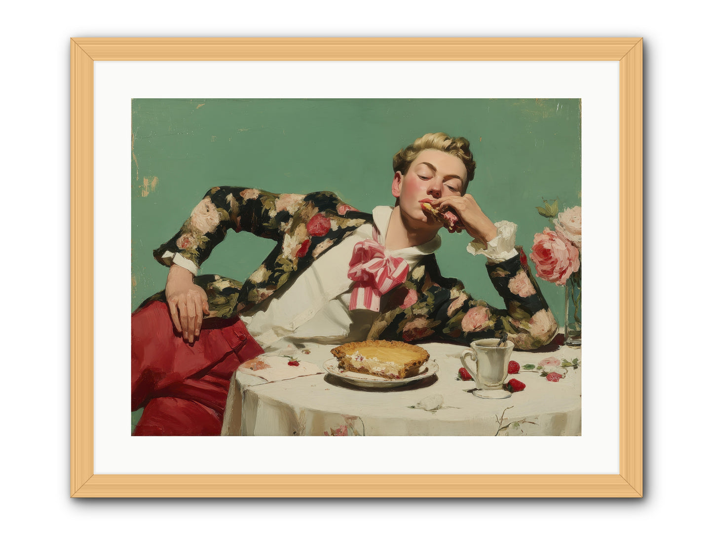 Joyful Expectation -- Framed Print - Natural 24x18