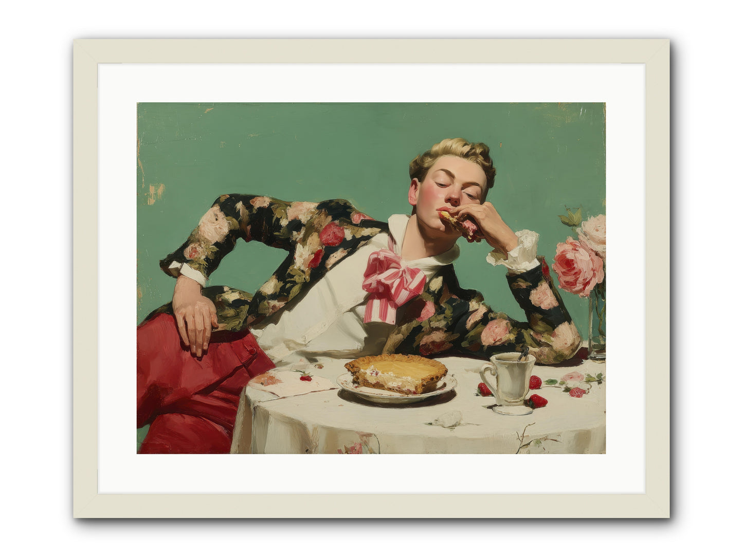 Joyful Expectation -- Framed Print - White 24x18