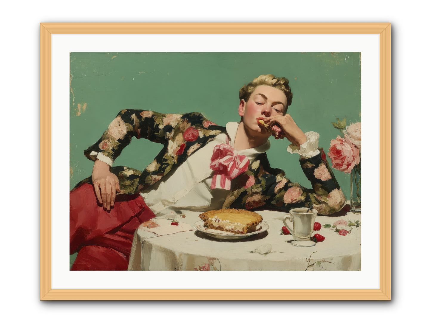 Joyful Expectation -- Framed Print - Natural 32x24