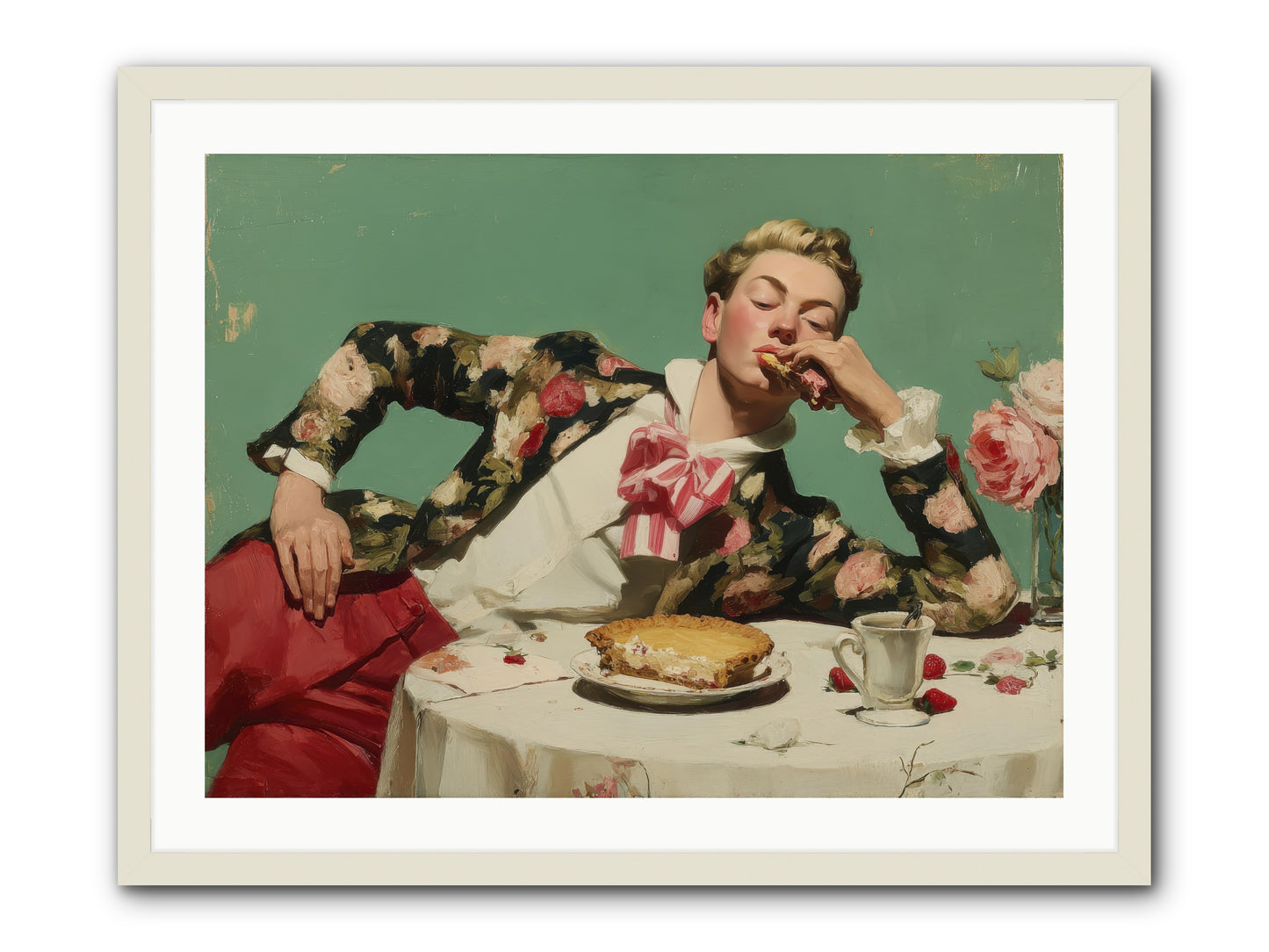 Joyful Expectation -- Framed Print - White 32x24