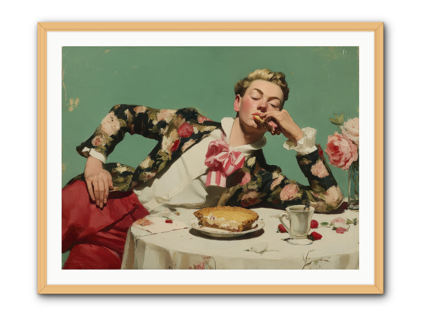 Joyful Expectation -- Framed Print - Natural 40x30