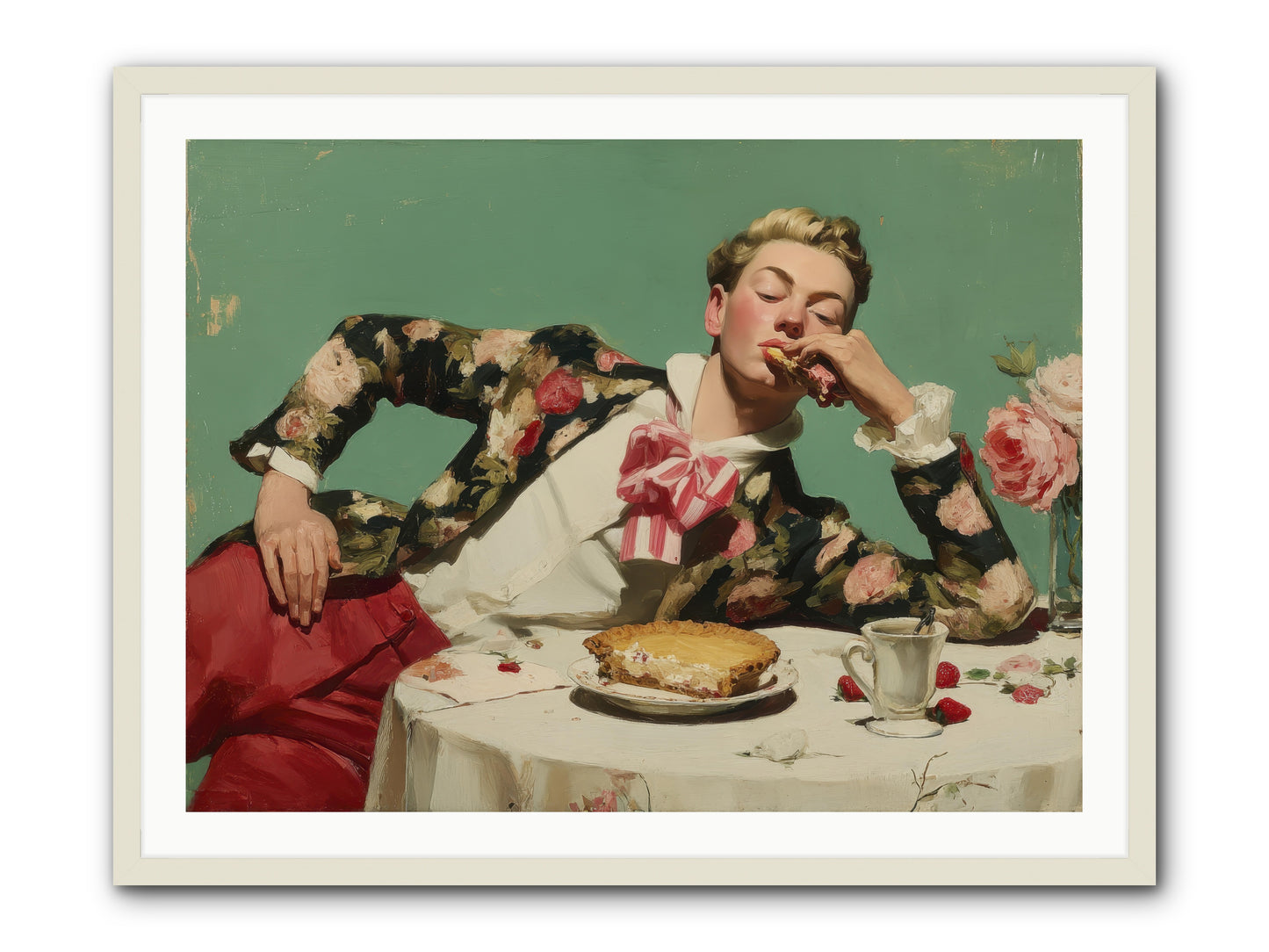 Joyful Expectation -- Framed Print - White 40x30