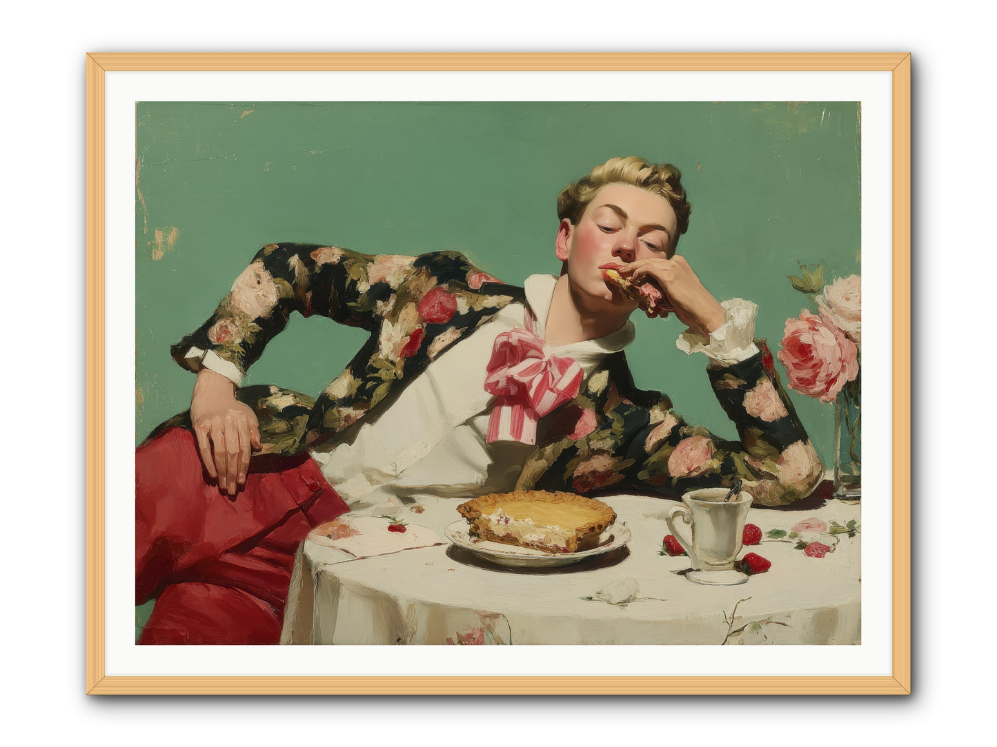 Joyful Expectation -- Framed Print - Natural 48x36