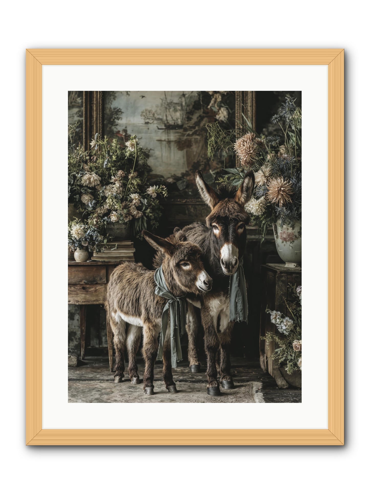 Joy's quiet details -- Framed Print - Natural 18x24