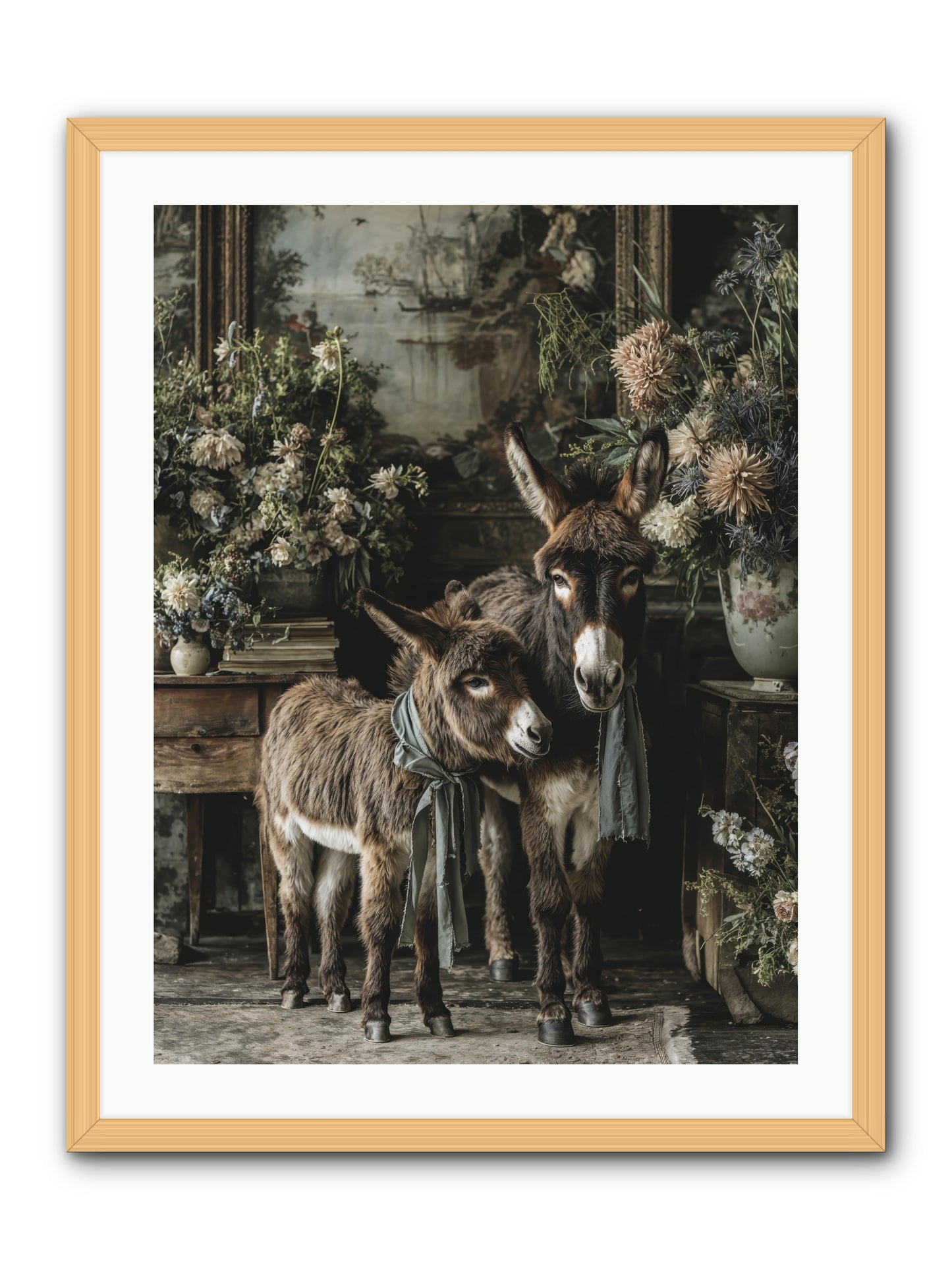 Joy's quiet details -- Framed Print - Natural 24x32