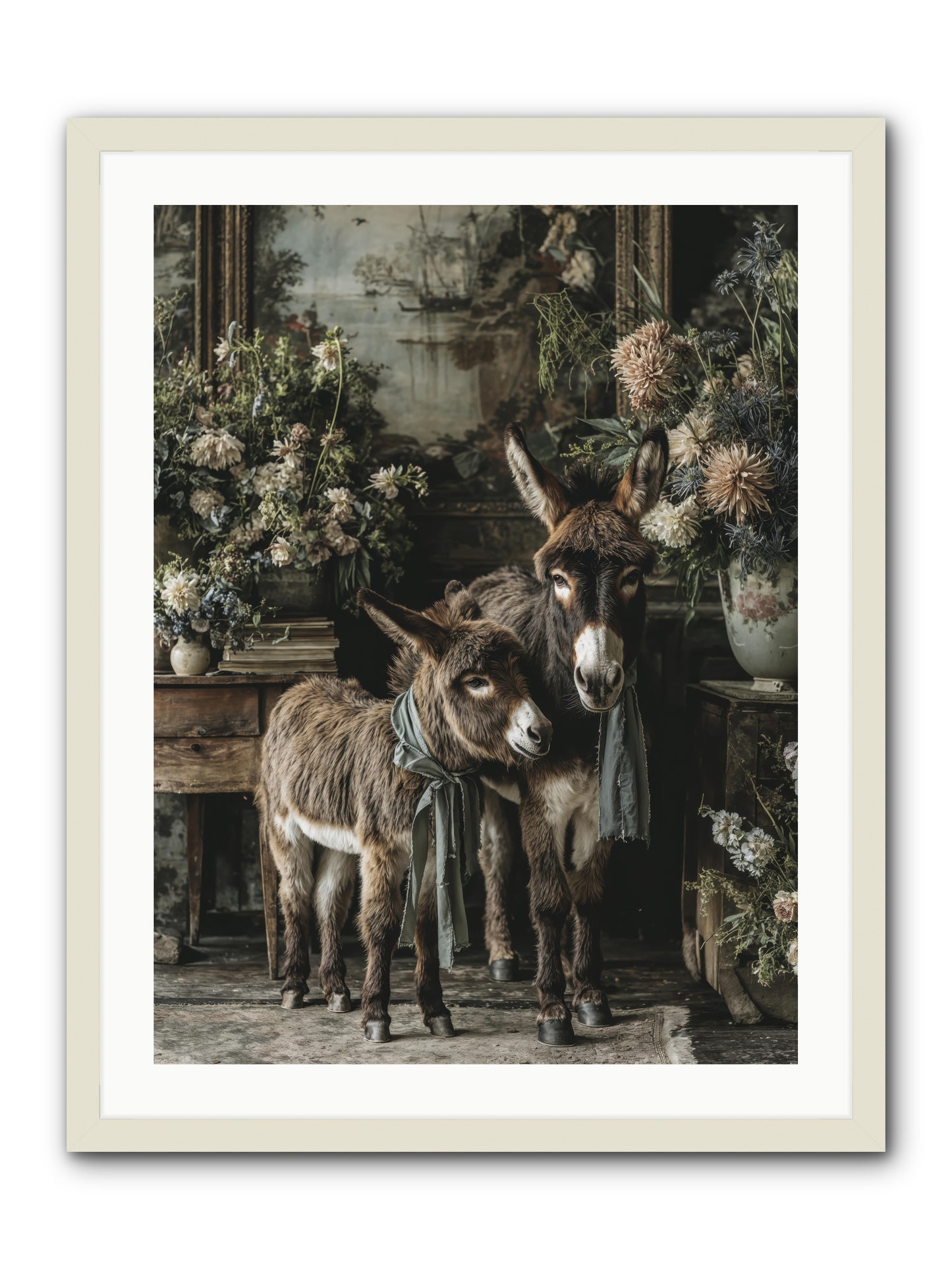 Joy's quiet details -- Framed Print - White 24x32