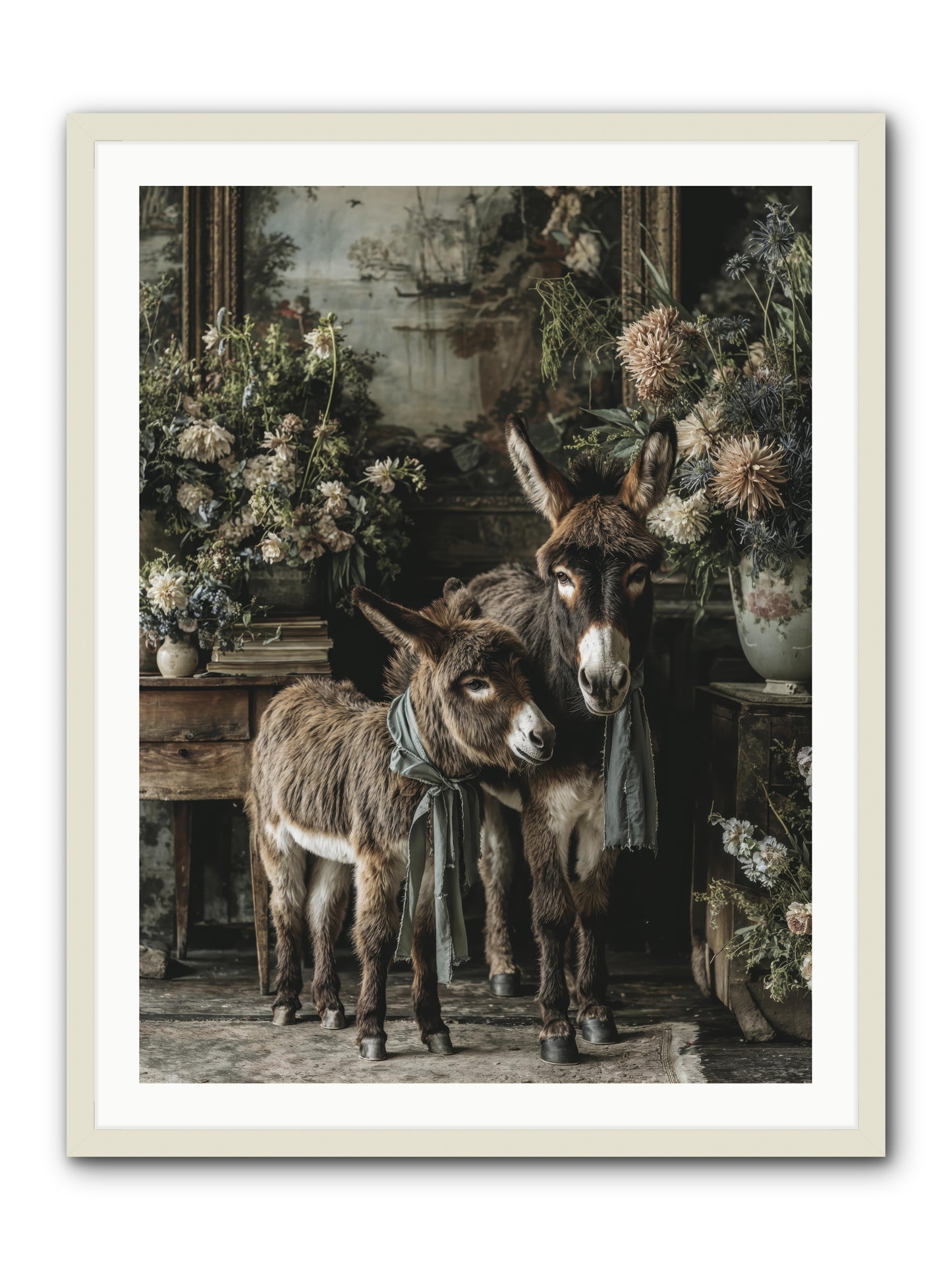 Joy's quiet details -- Framed Print - White 30x40