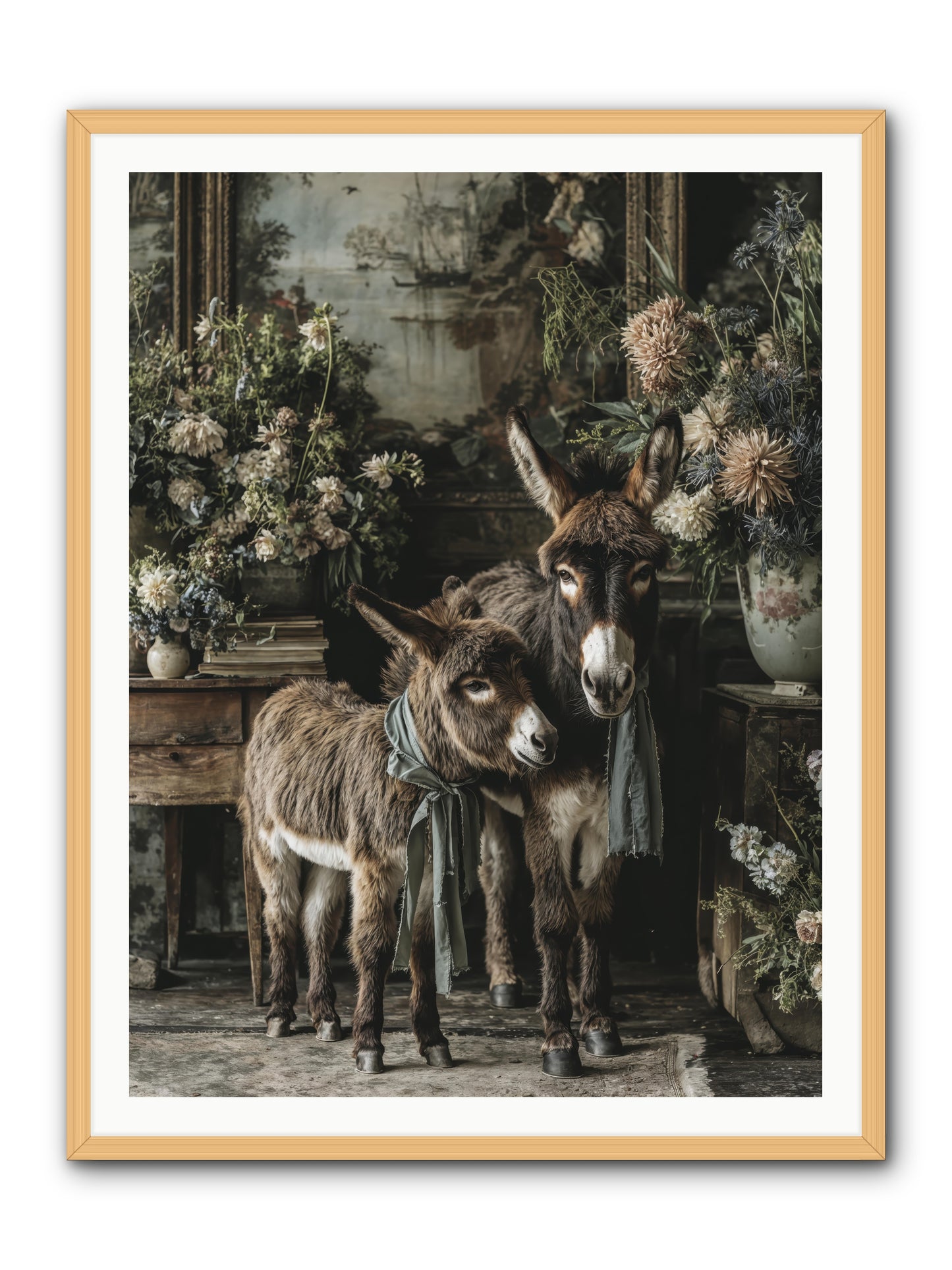 Joy's quiet details -- Framed Print - Natural 36x48