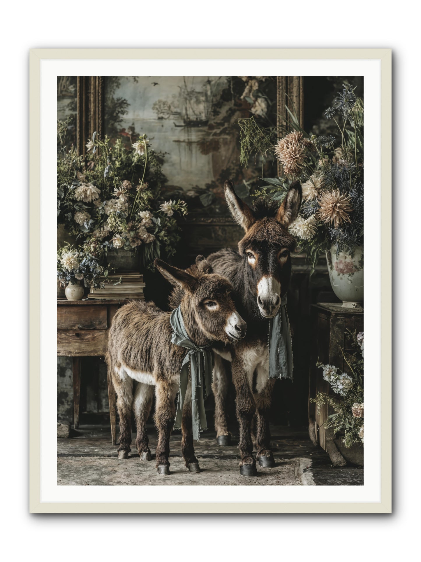 Joy's quiet details -- Framed Print - White 36x48