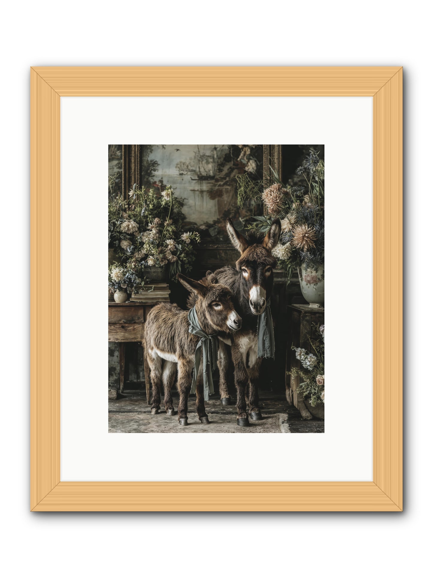 Joy's quiet details -- Framed Print - Natural 9x12