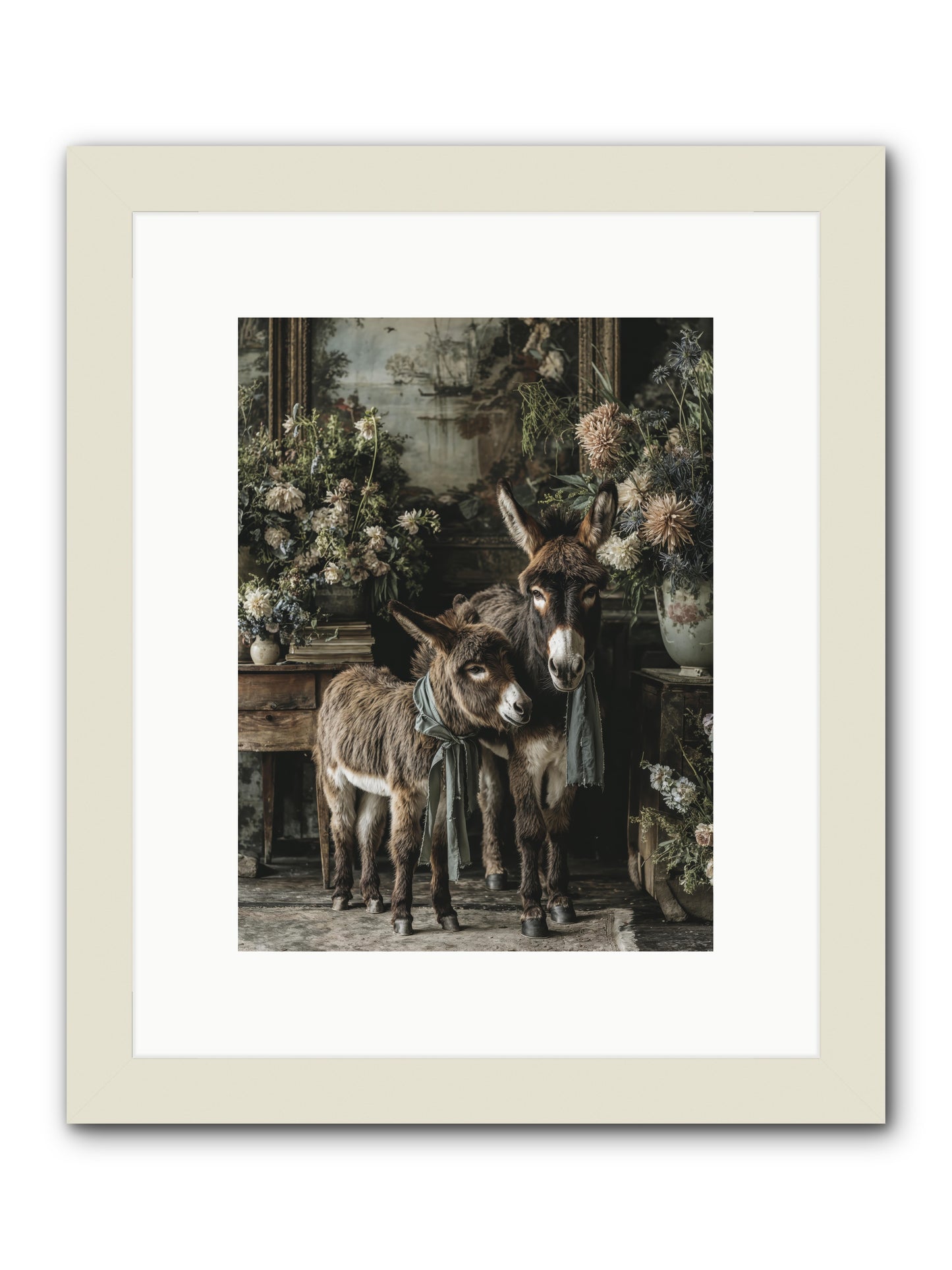 Joy's quiet details -- Framed Print - White 9x12
