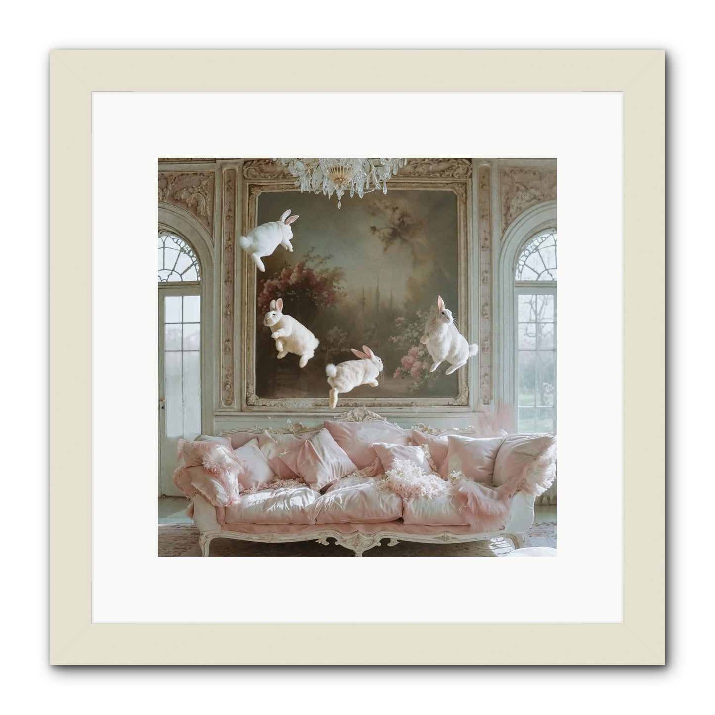 Jubilation -- Framed Print - White 12x12