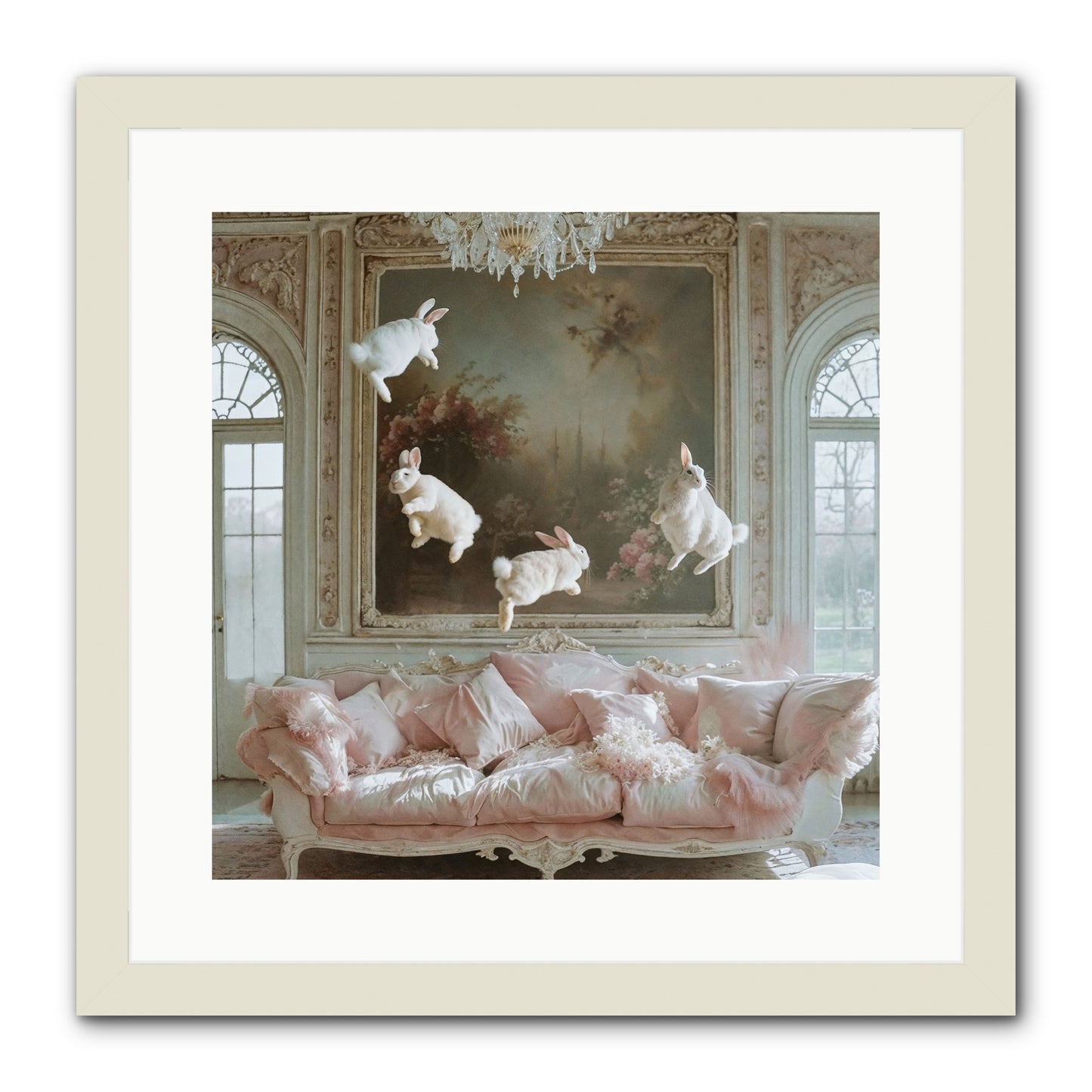 Jubilation -- Framed Print - White 16x16