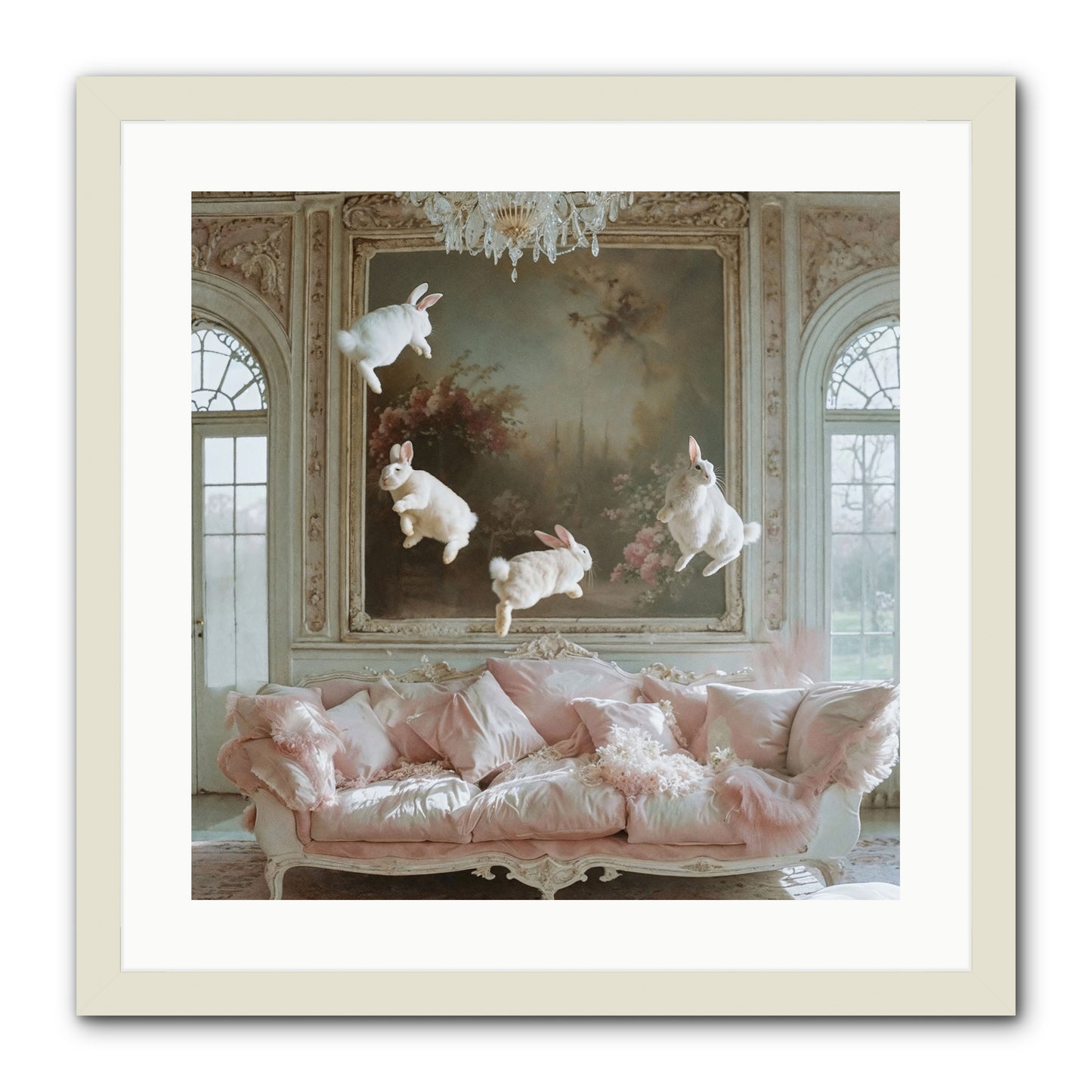 Jubilation -- Framed Print - White 20x20