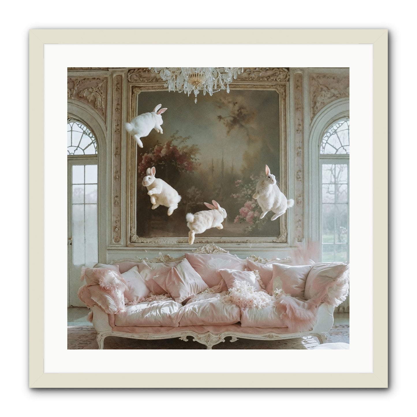 Jubilation -- Framed Print - White 24x24