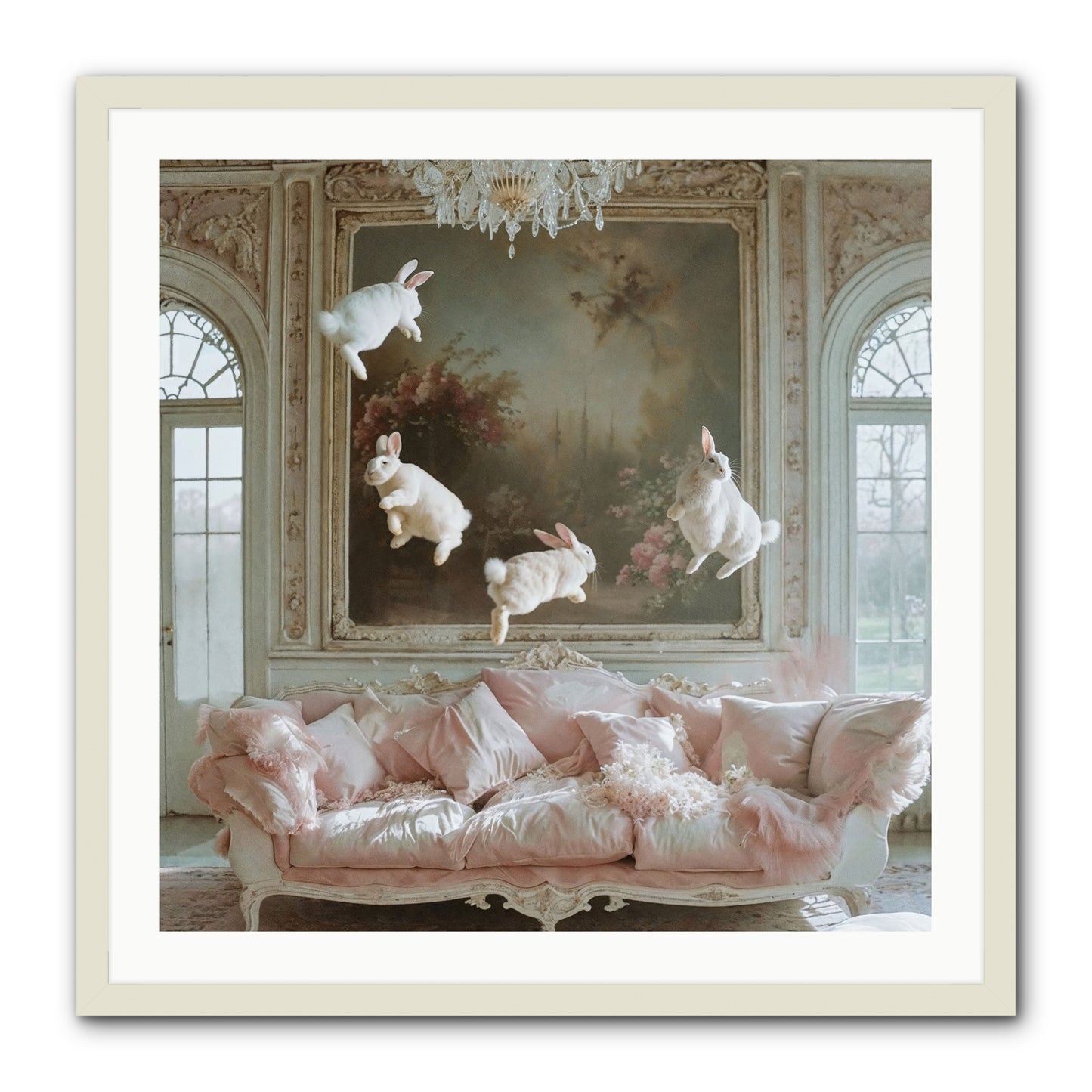Jubilation -- Framed Print - White 30x30