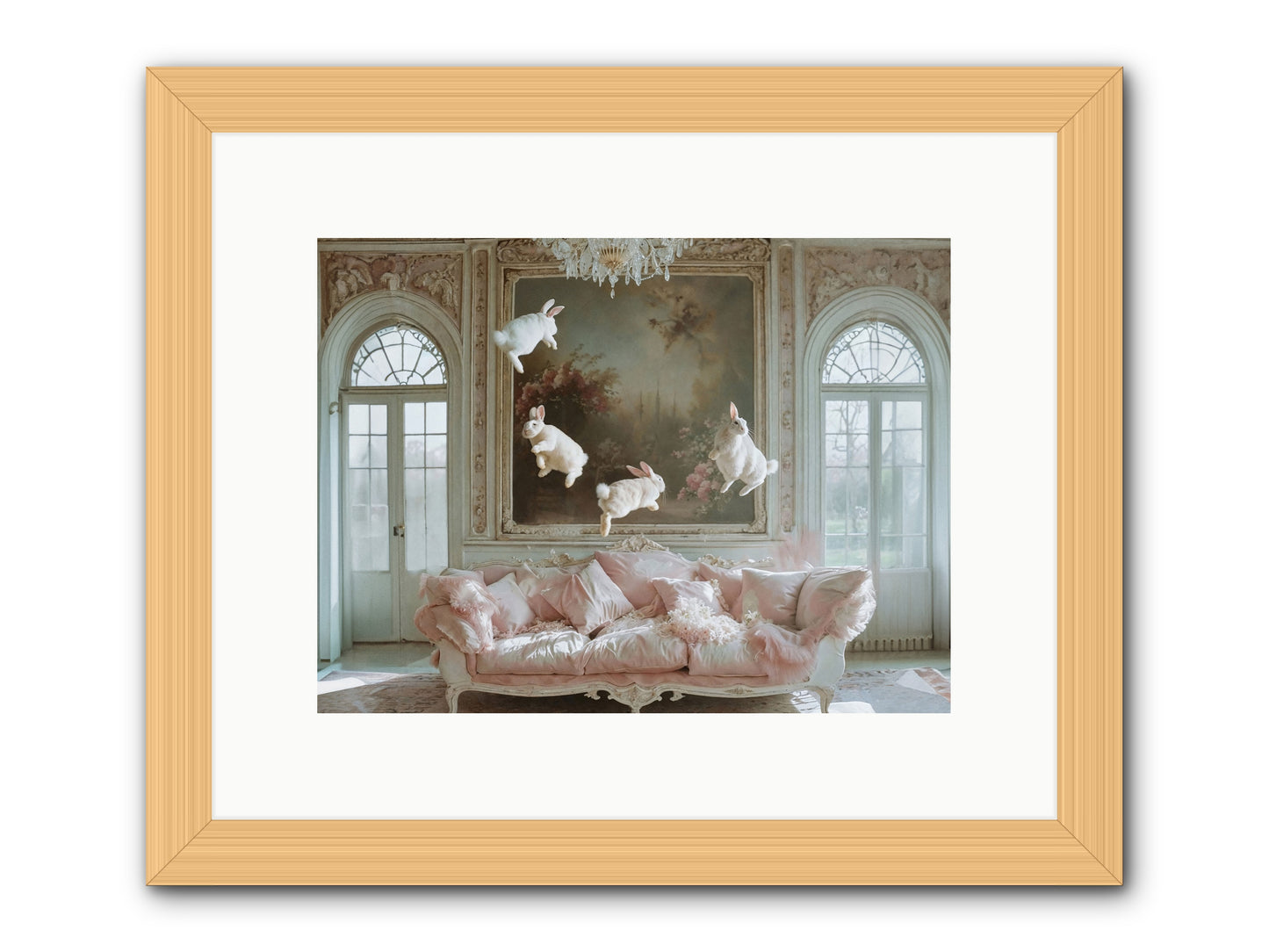 Jubilation Avec Fenetres -- Framed Print - Natural 12x9