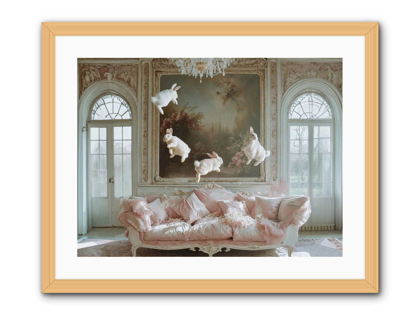 Jubilation Avec Fenetres -- Framed Print - Natural 24x18