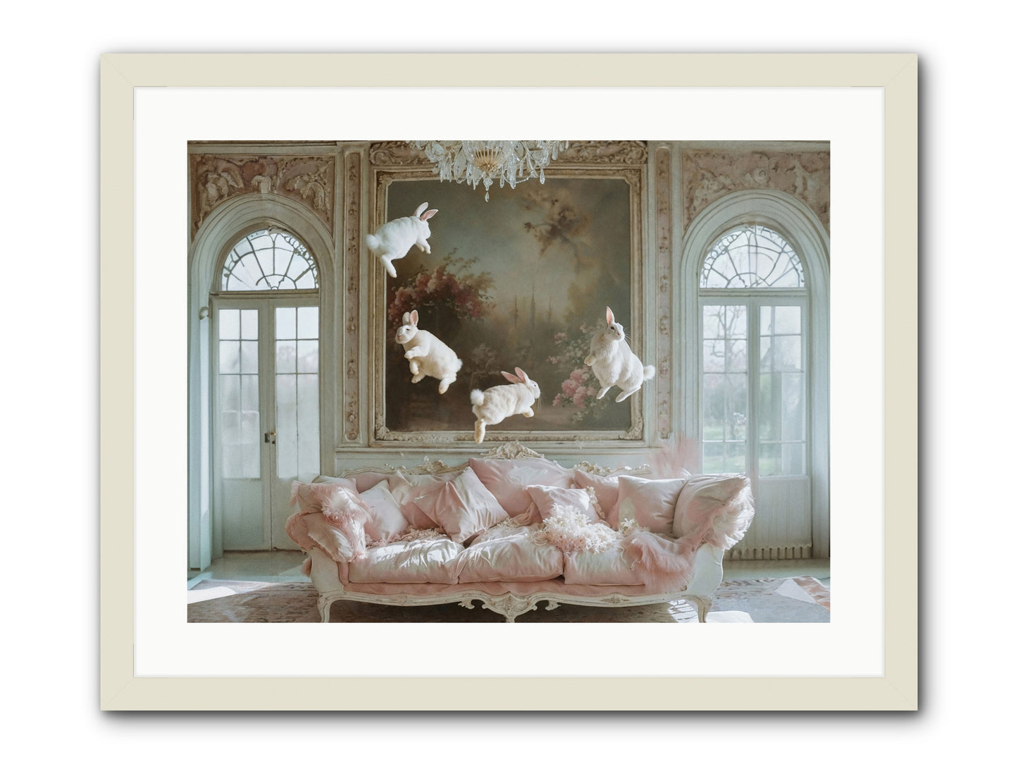 Jubilation Avec Fenetres -- Framed Print - White 24x18