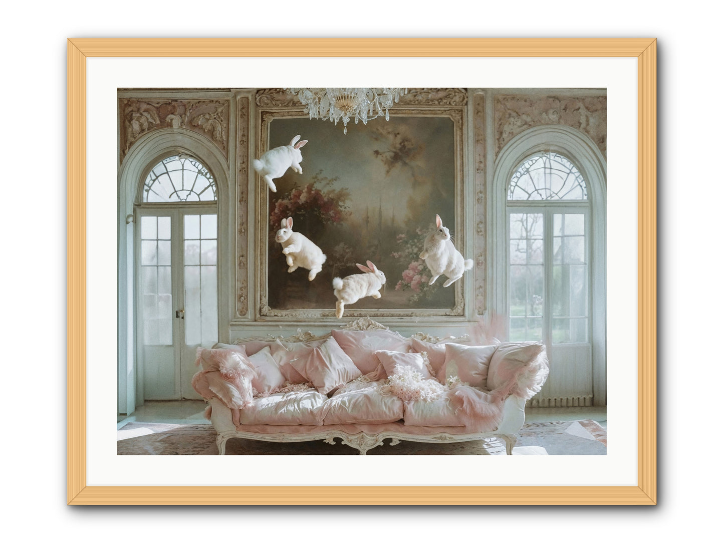 Jubilation Avec Fenetres -- Framed Print - Natural 32x24