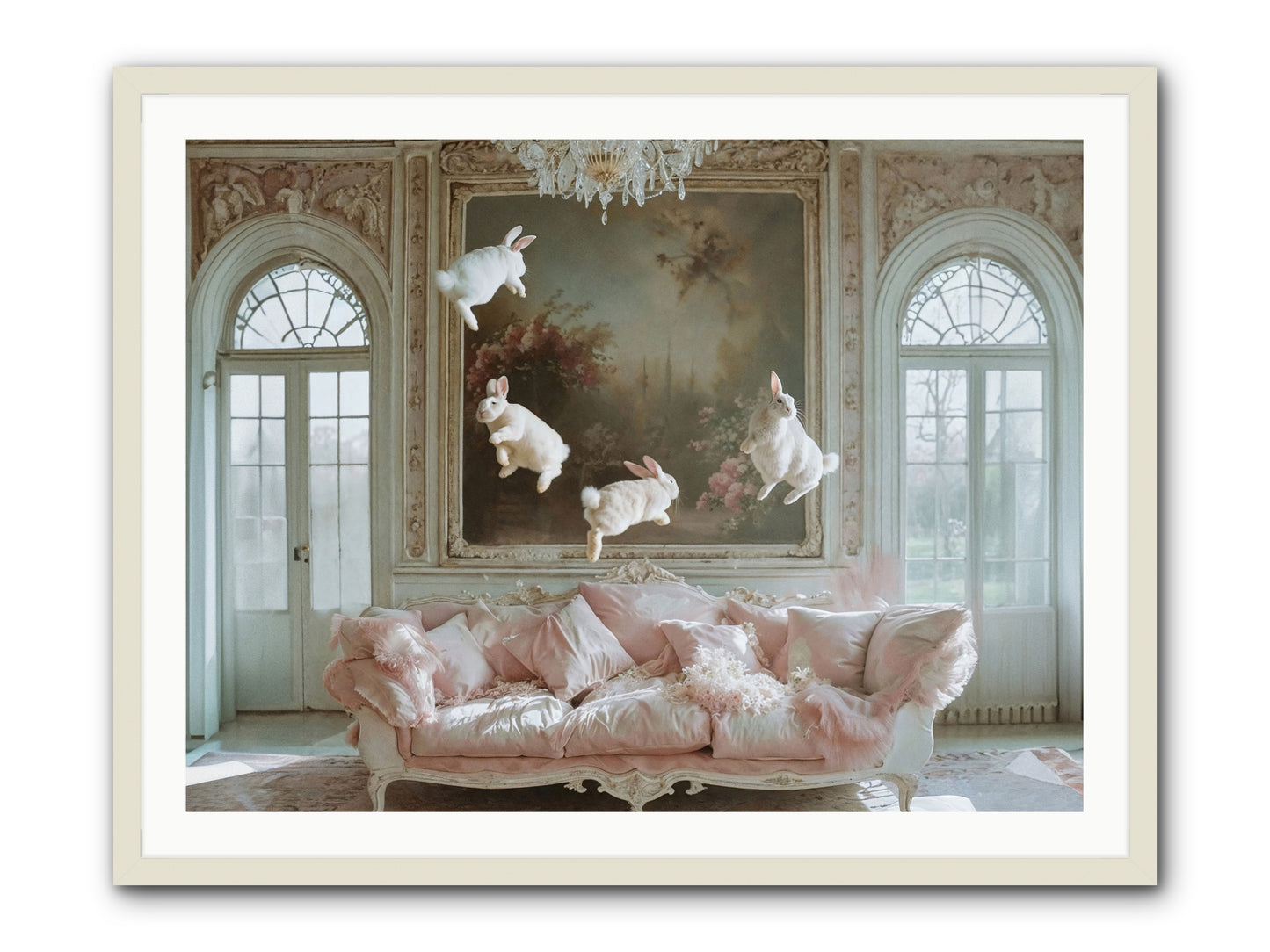 Jubilation Avec Fenetres -- Framed Print - White 40x30