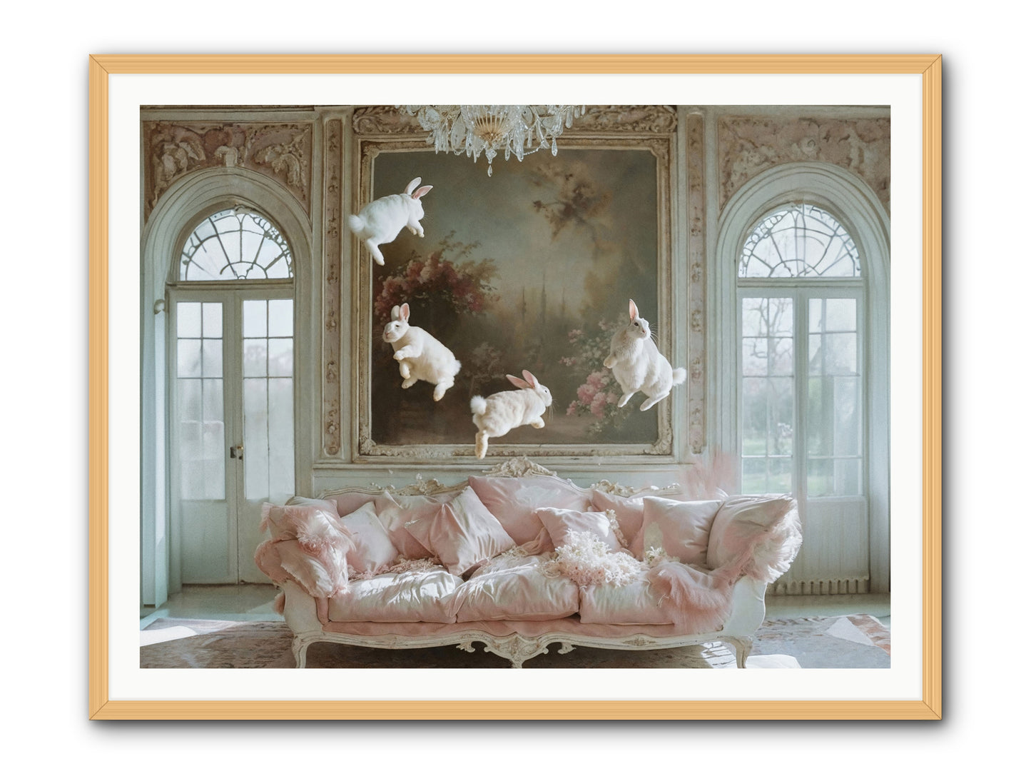 Jubilation Avec Fenetres -- Framed Print - Natural 48x36