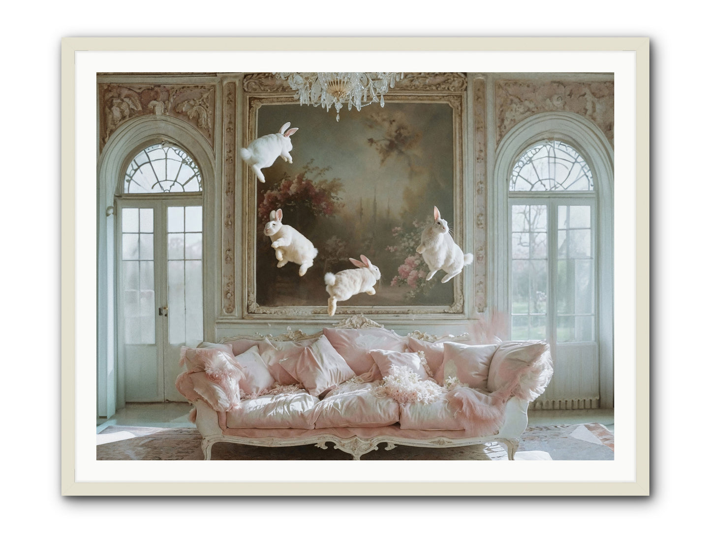 Jubilation Avec Fenetres -- Framed Print - White 48x36
