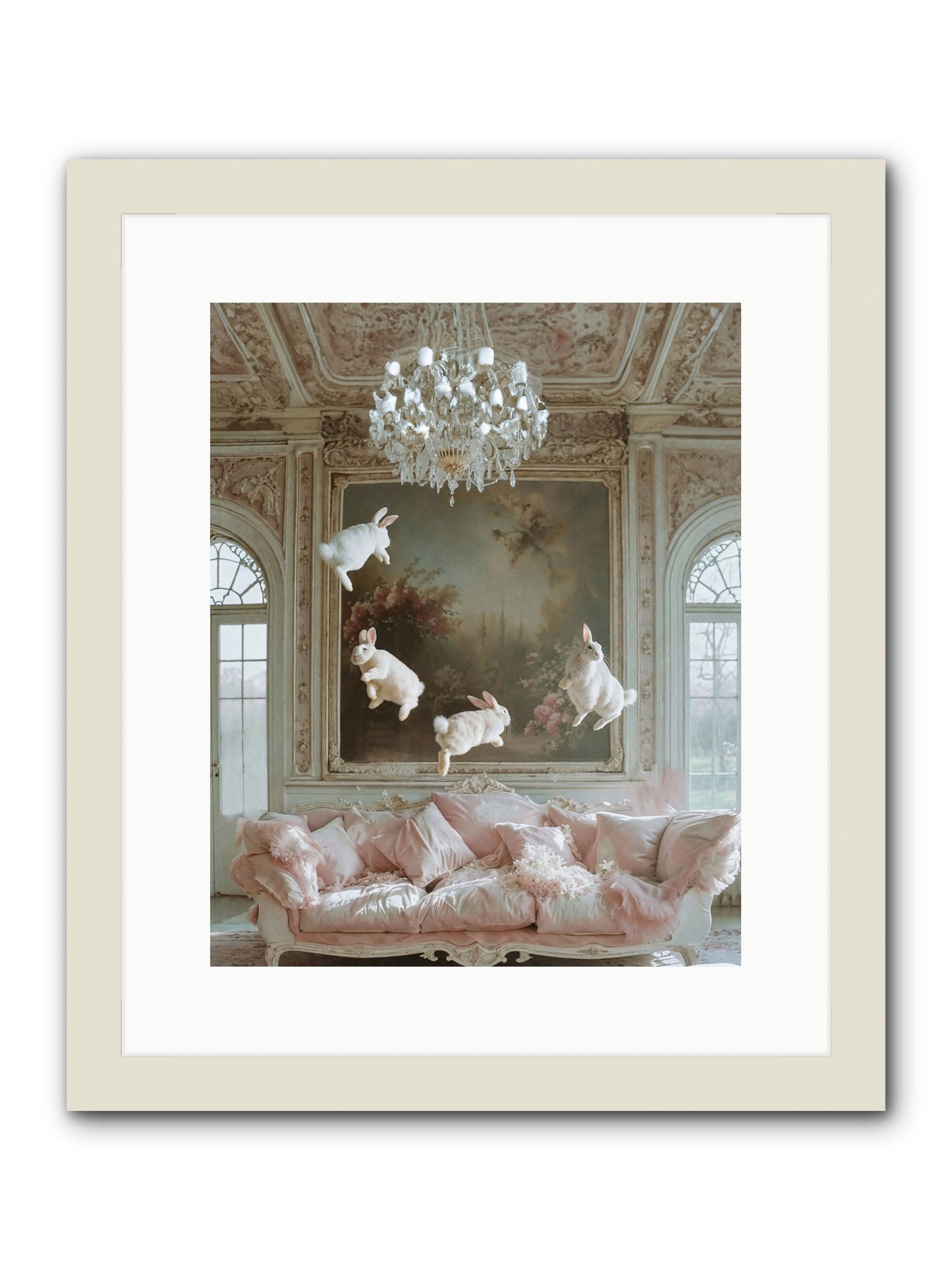 Jubilation Grande -- Framed Print - White 12x15