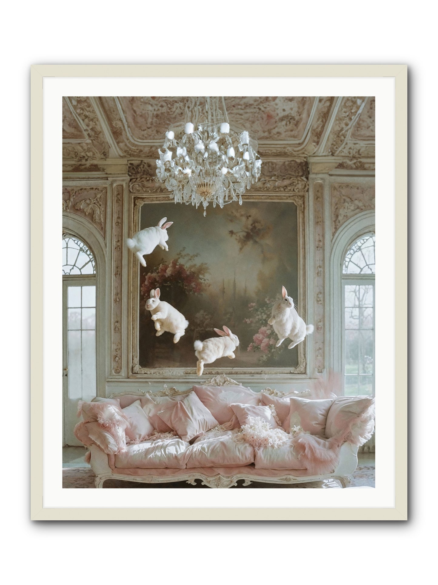 Jubilation Grande -- Framed Print - White 32x40