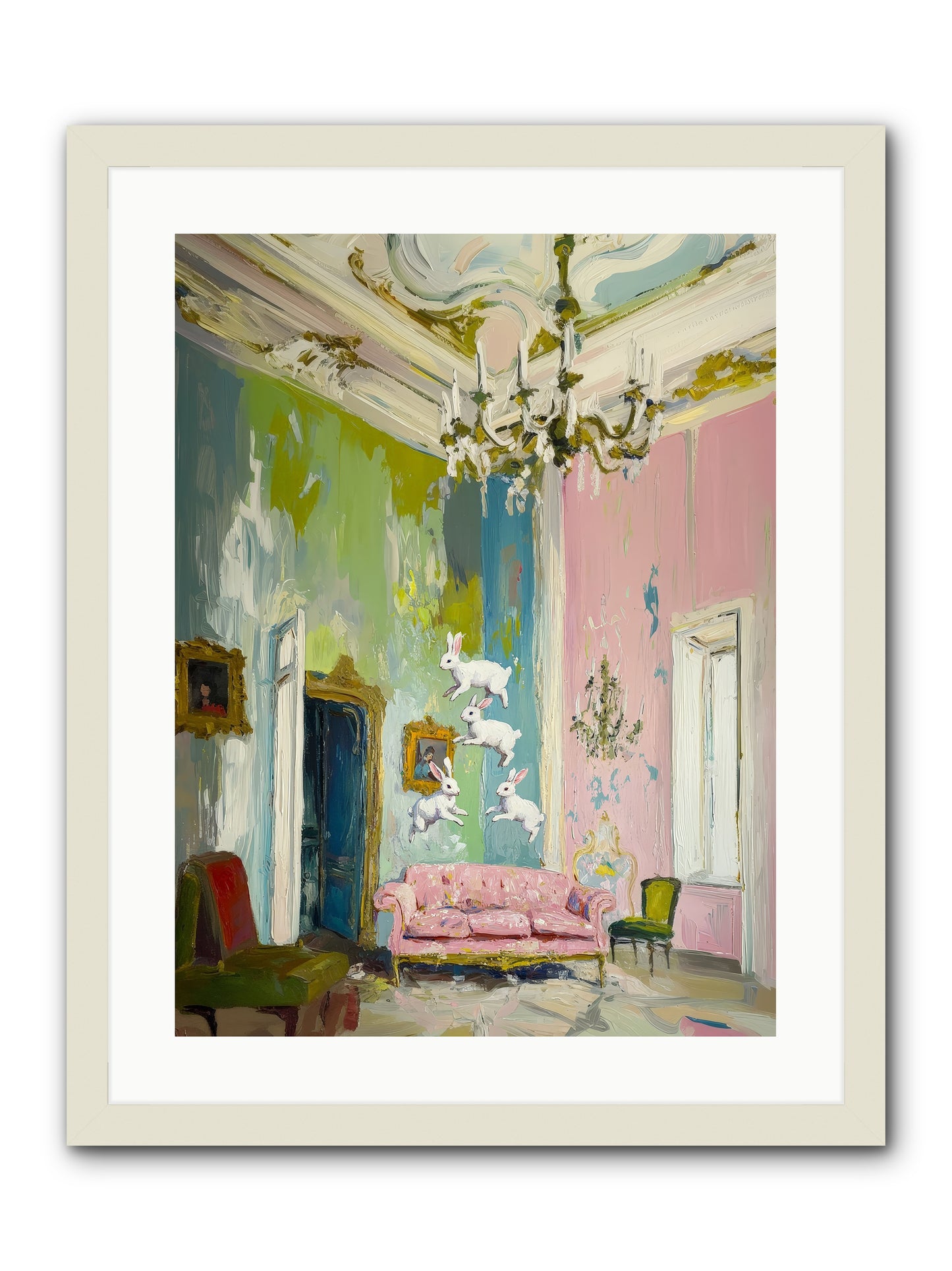 Jubilation No. 10 -- Framed Print - White 18x24