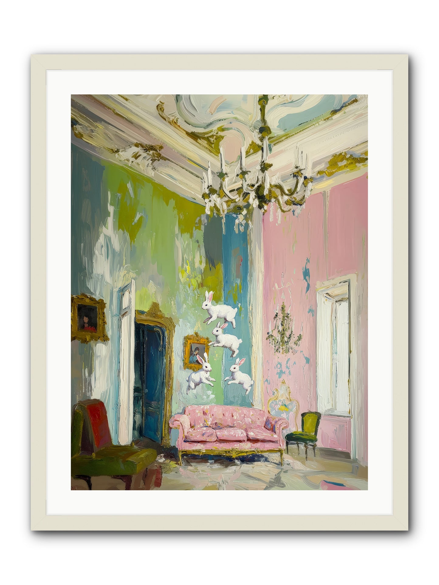 Jubilation No. 10 -- Framed Print - White 24x32