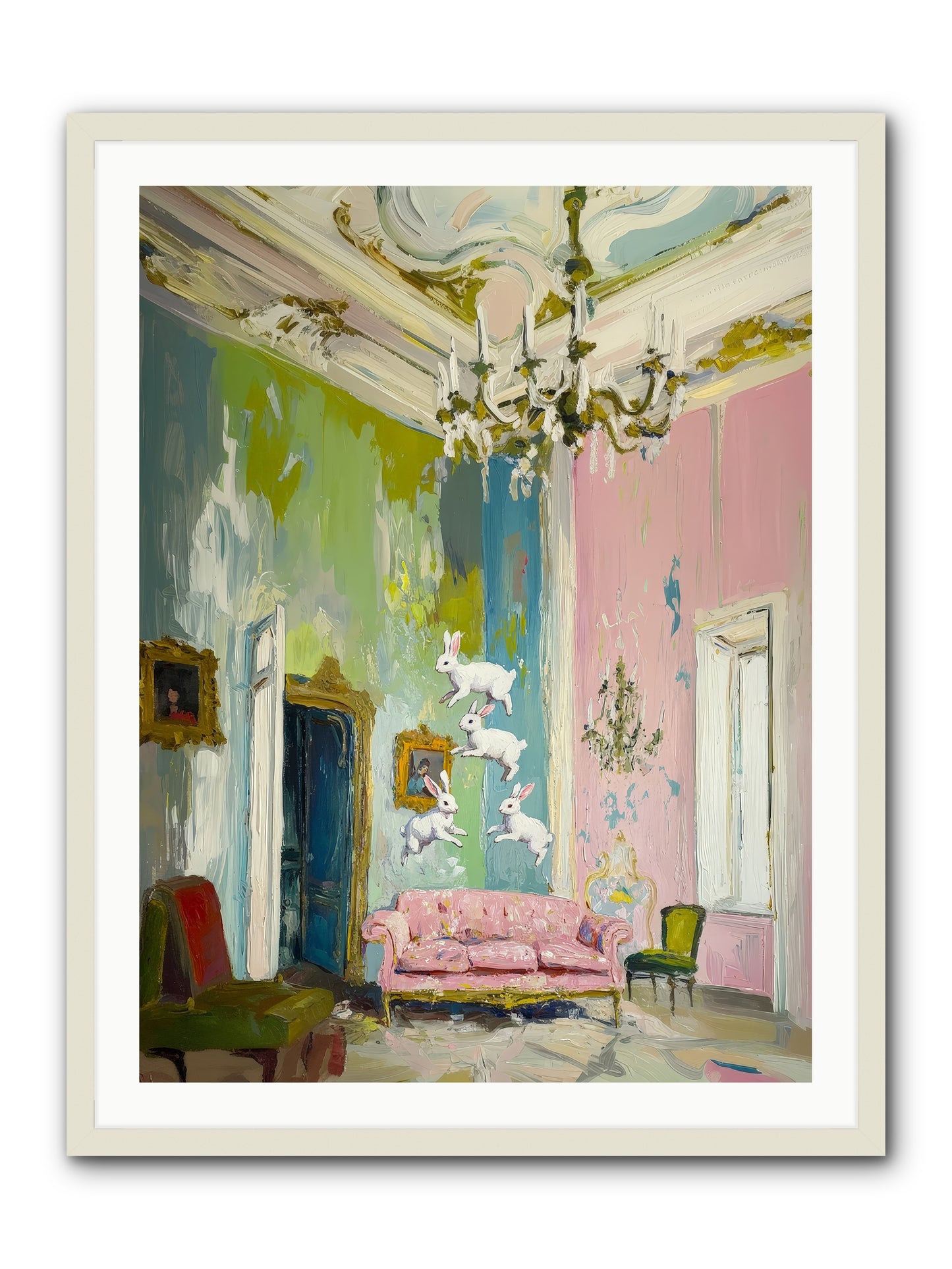 Jubilation No. 10 -- Framed Print - White 30x40