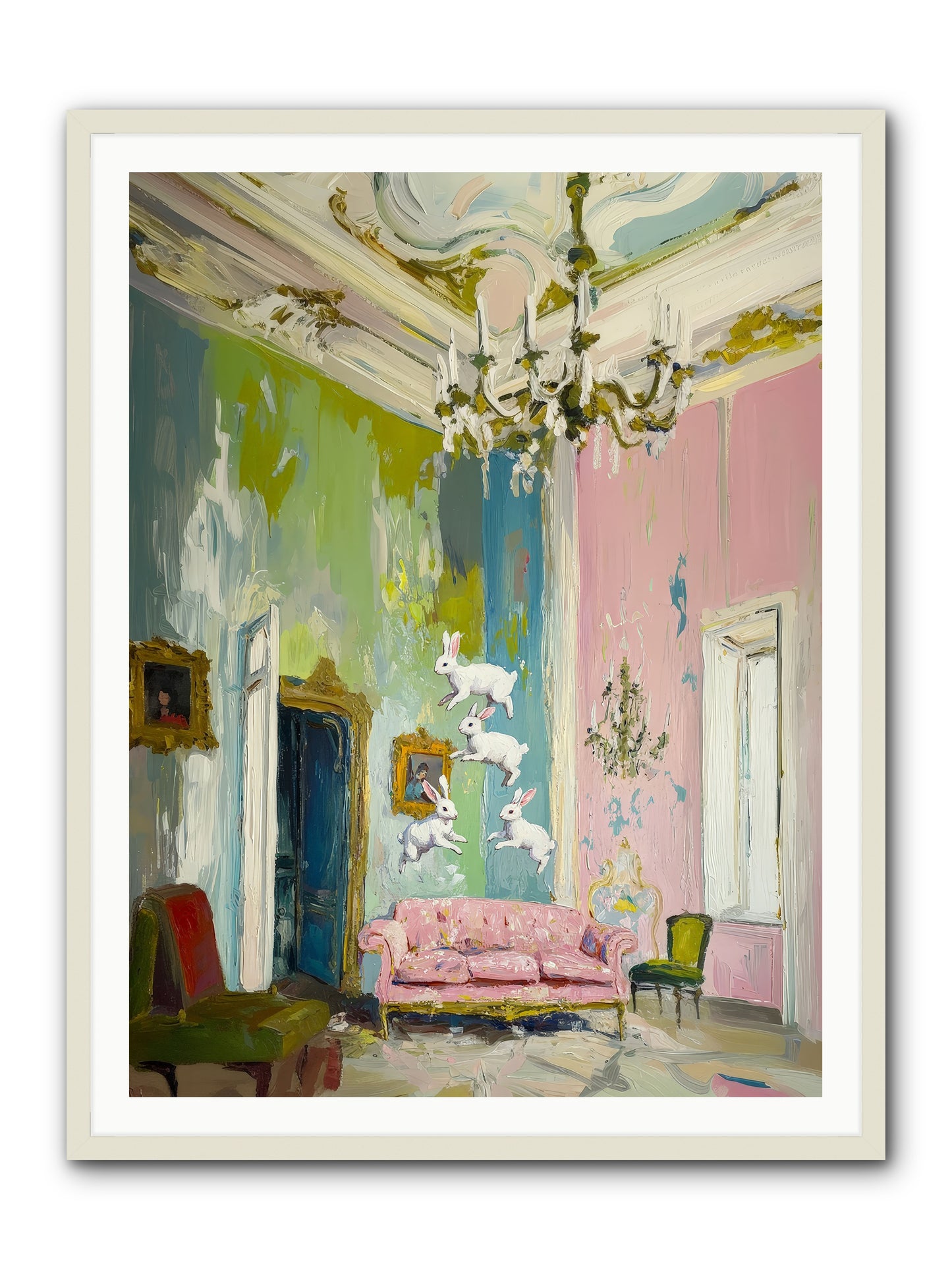 Jubilation No. 10 -- Framed Print - White 36x48