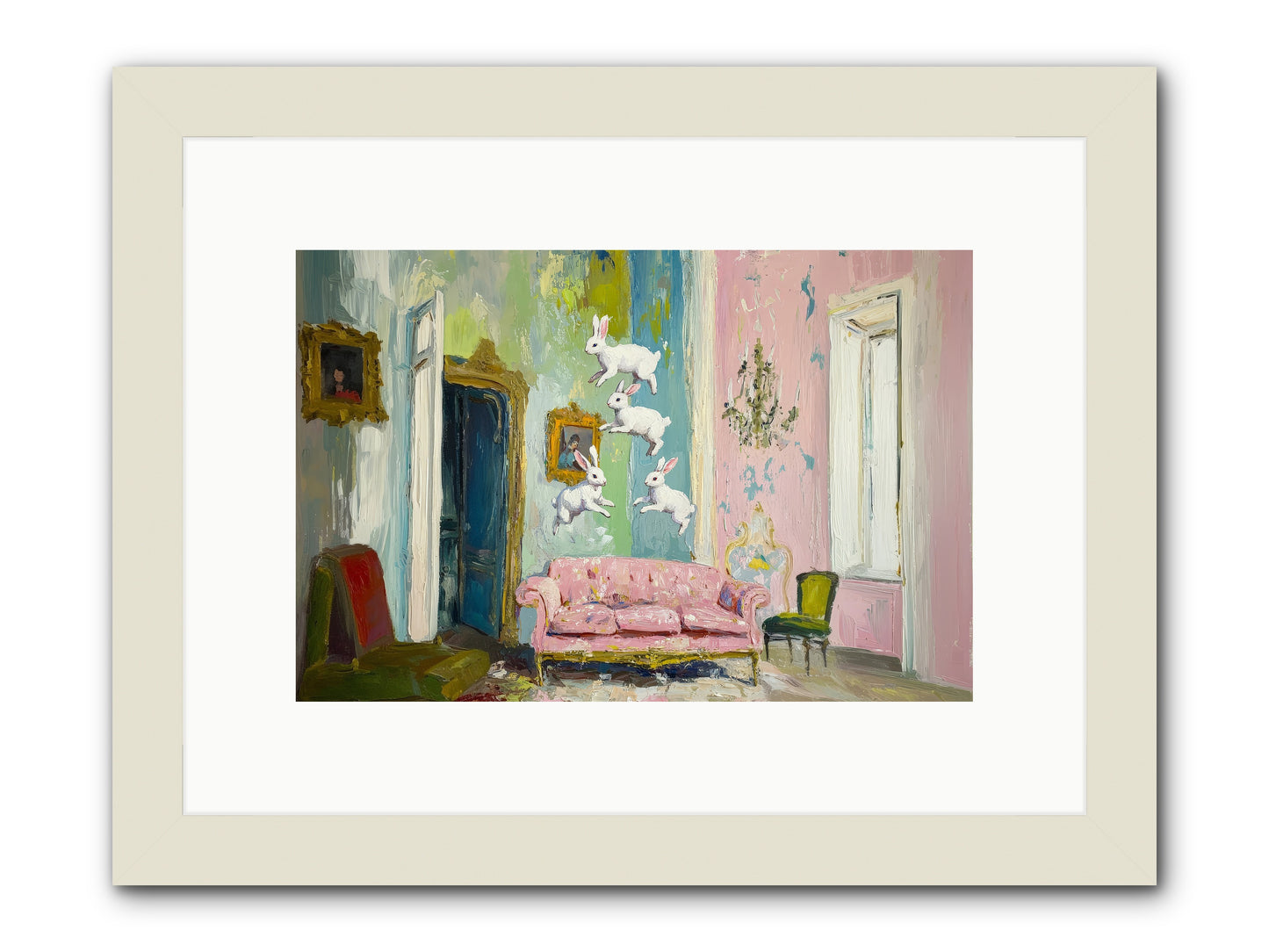 Jubilation No. 11 -- Framed Print - White 12x8