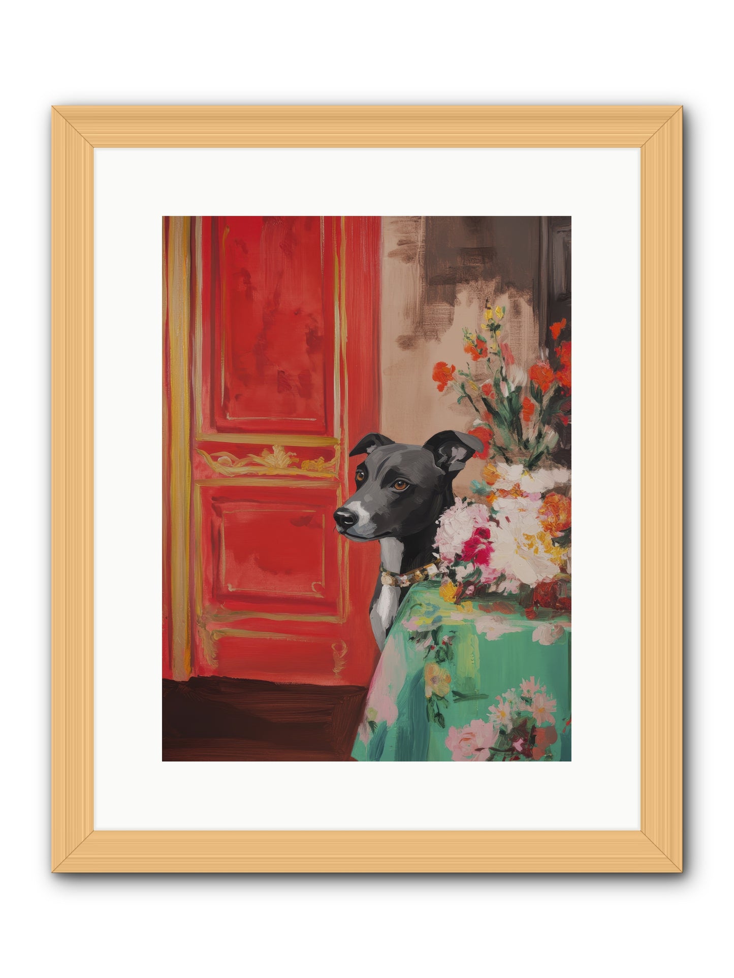 Juniper Grey -- Framed Print - Natural 12x16
