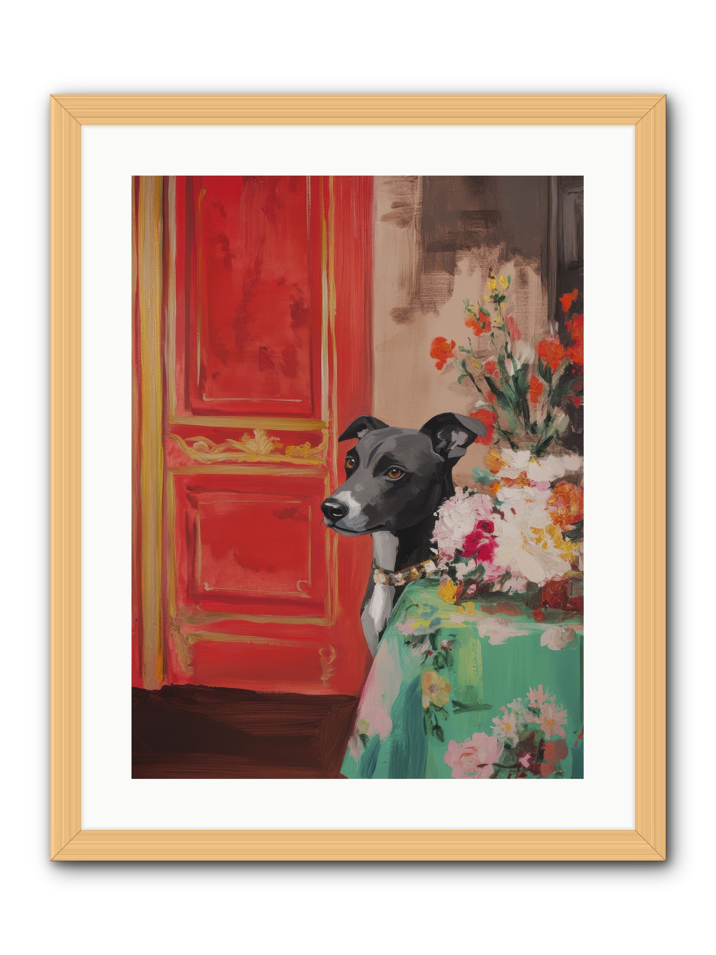 Juniper Grey -- Framed Print - Natural 18x24