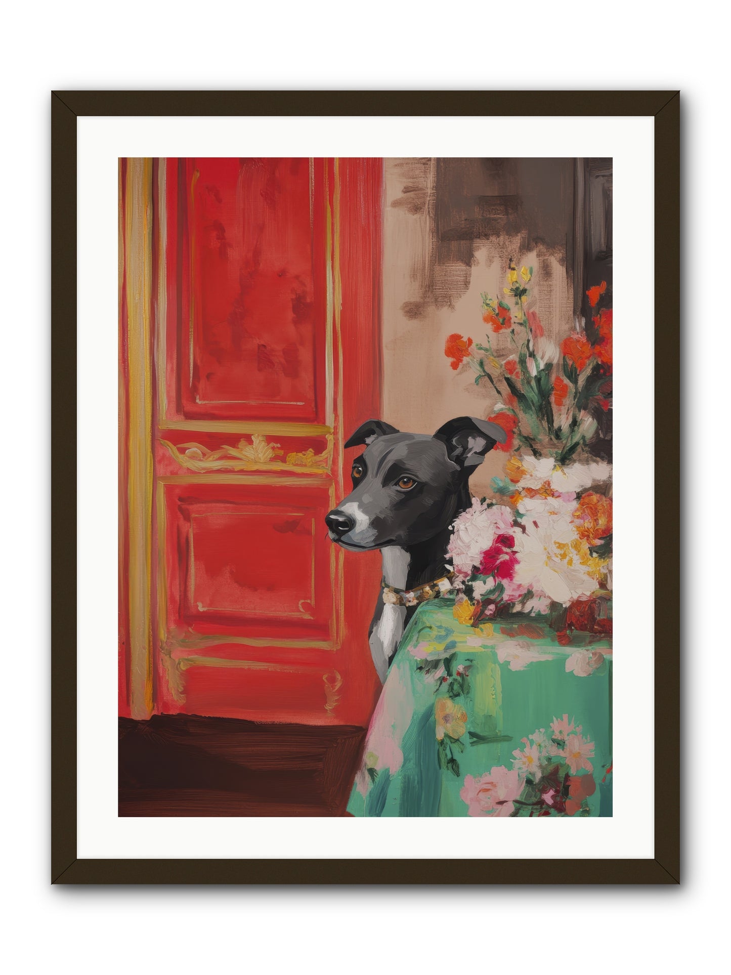 Juniper Grey -- Framed Print - Black 24x32