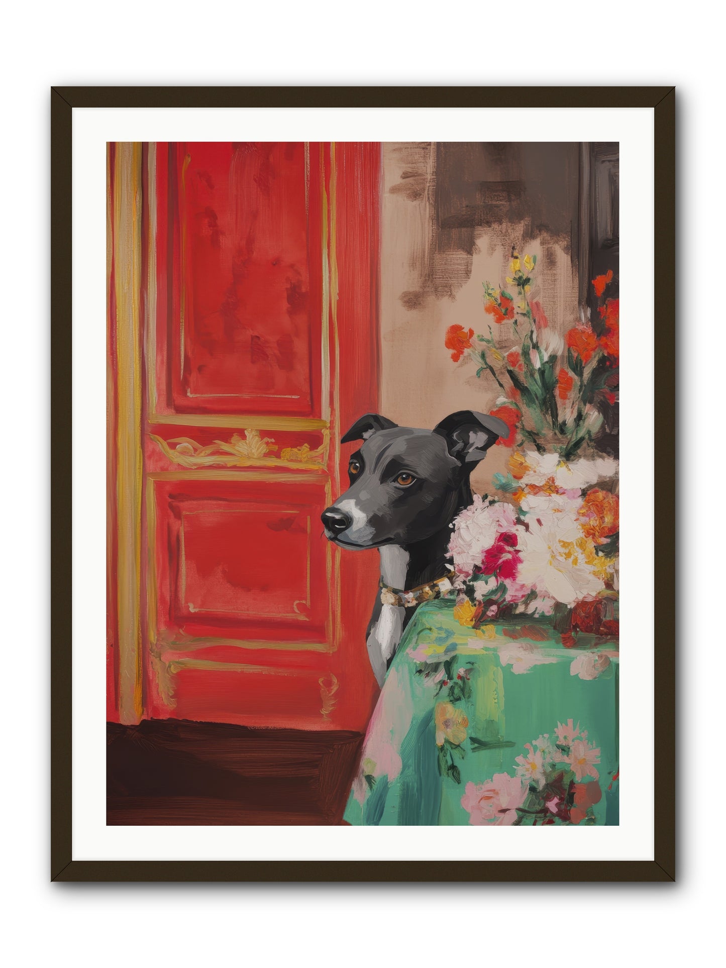 Juniper Grey -- Framed Print - Black 30x40