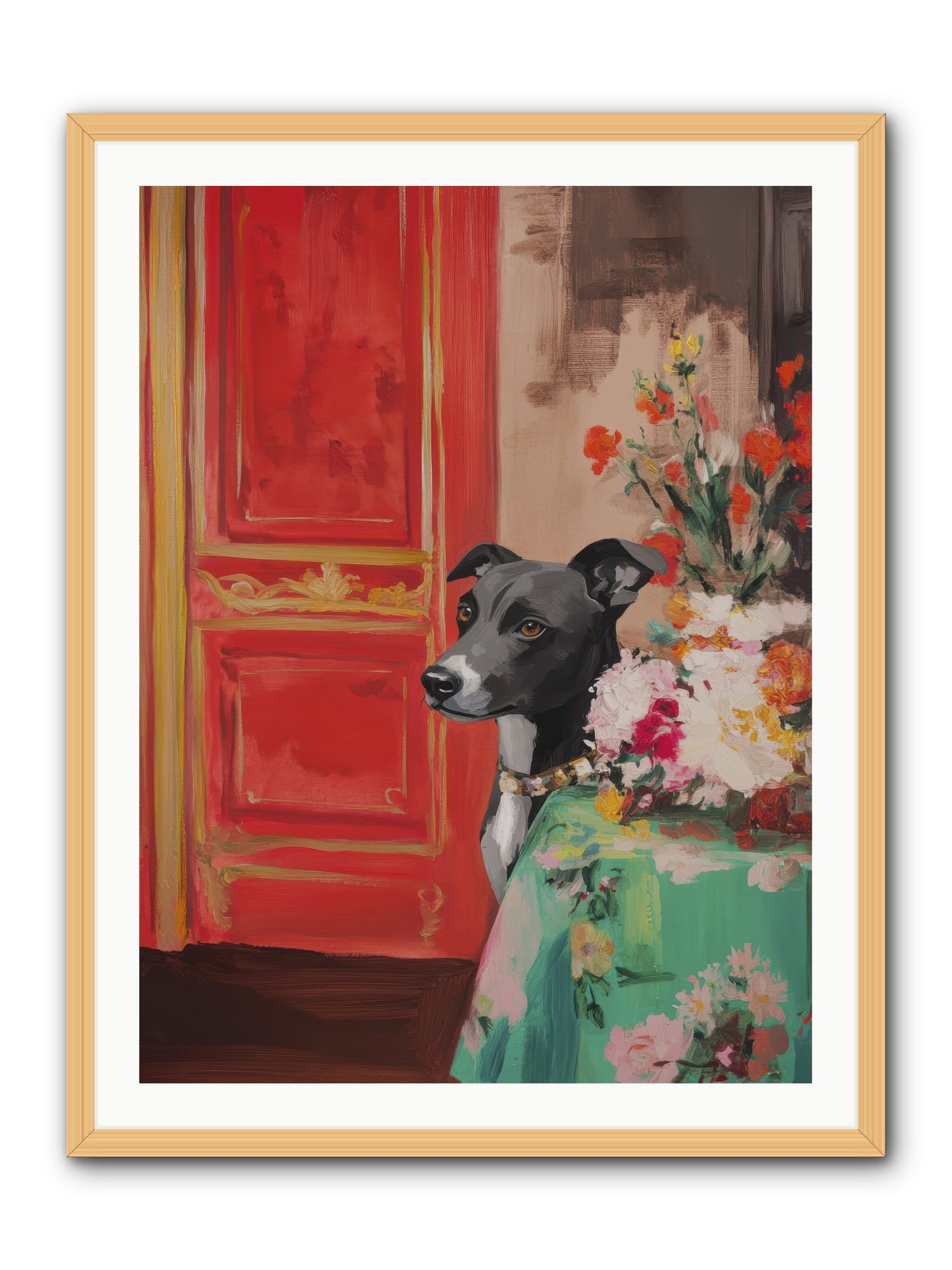 Juniper Grey -- Framed Print - Natural 30x40