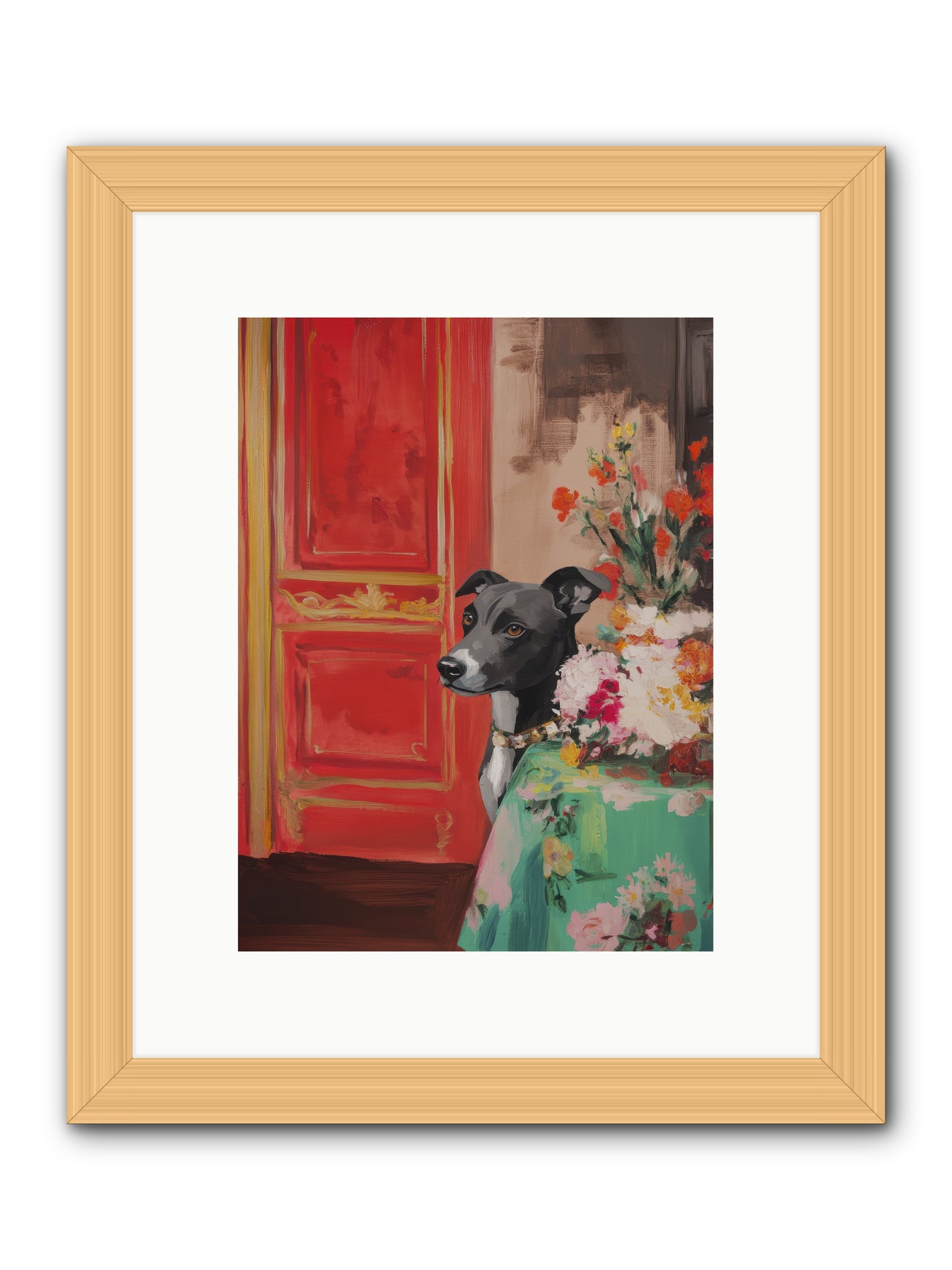 Juniper Grey -- Framed Print - Natural 9x12