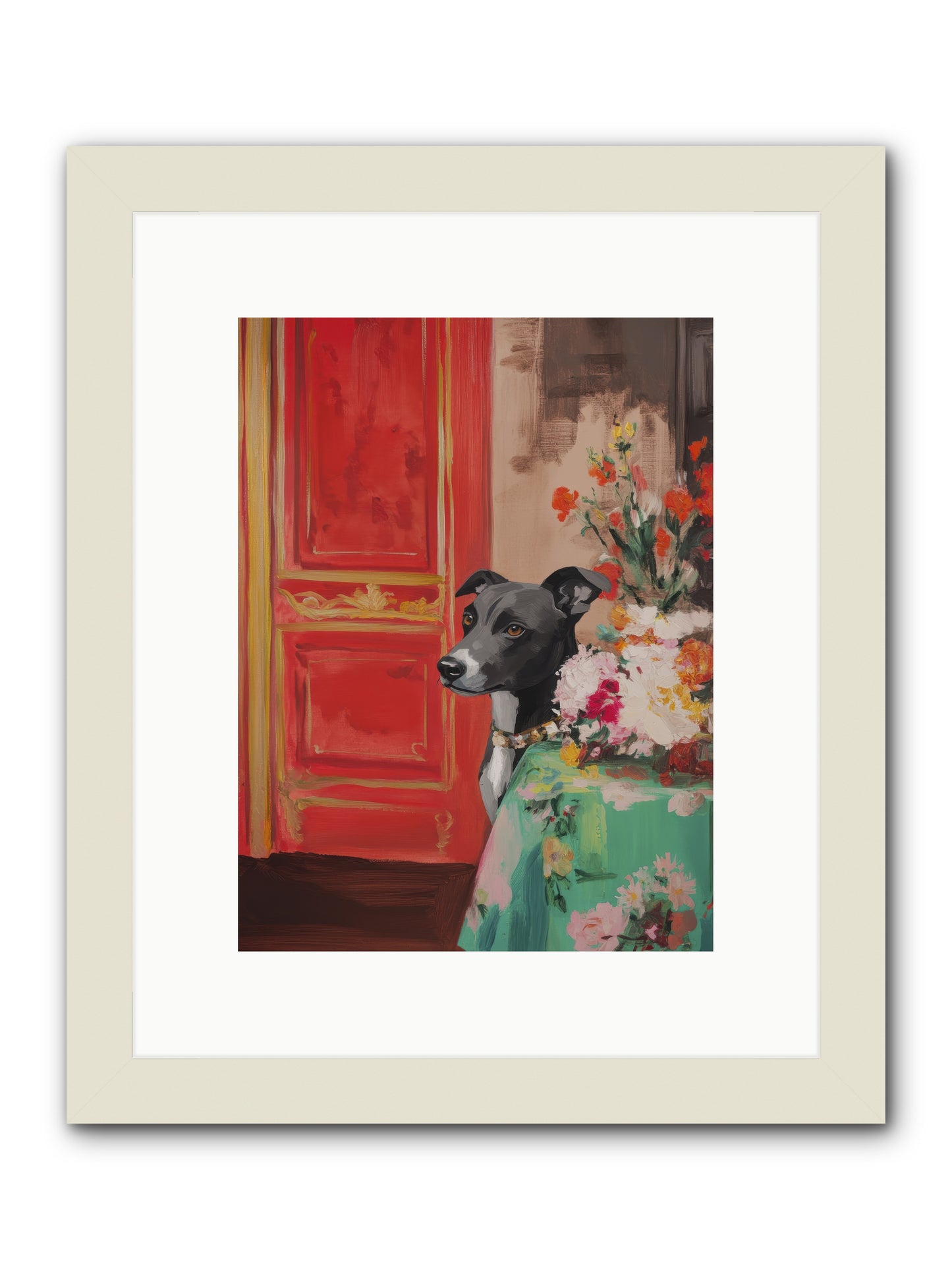 Juniper Grey -- Framed Print - White 9x12